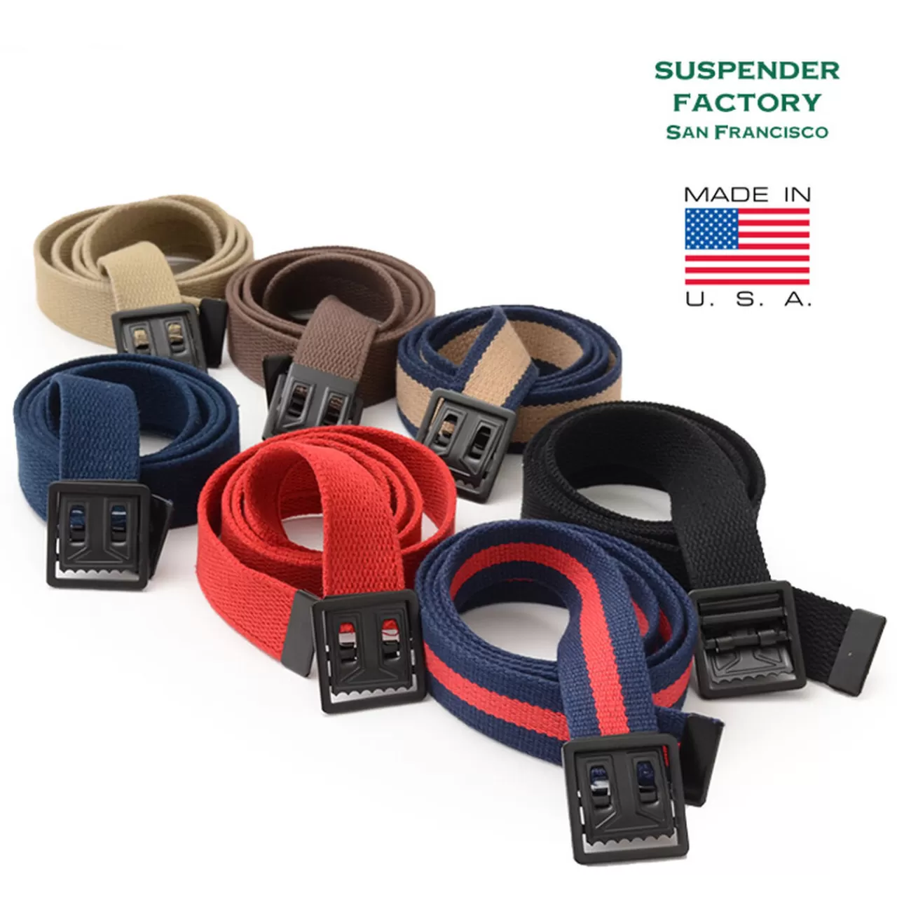 SUSPENDER FACTORY Belt>Military Web Belt