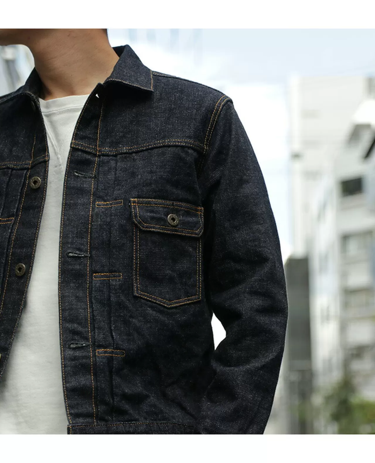 JAPAN BLUE JEANS Jackets>Monster Denim Jacket 16.5Oz Selvig/1St Type Indigo