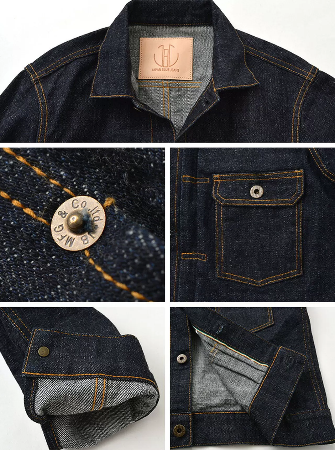 JAPAN BLUE JEANS Jackets>Monster Denim Jacket 16.5Oz Selvig/1St Type Indigo