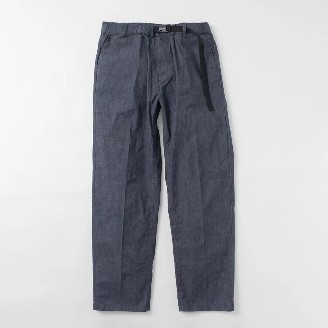 FUJITO Trousers>Naun Beltless Pants Indigoblue