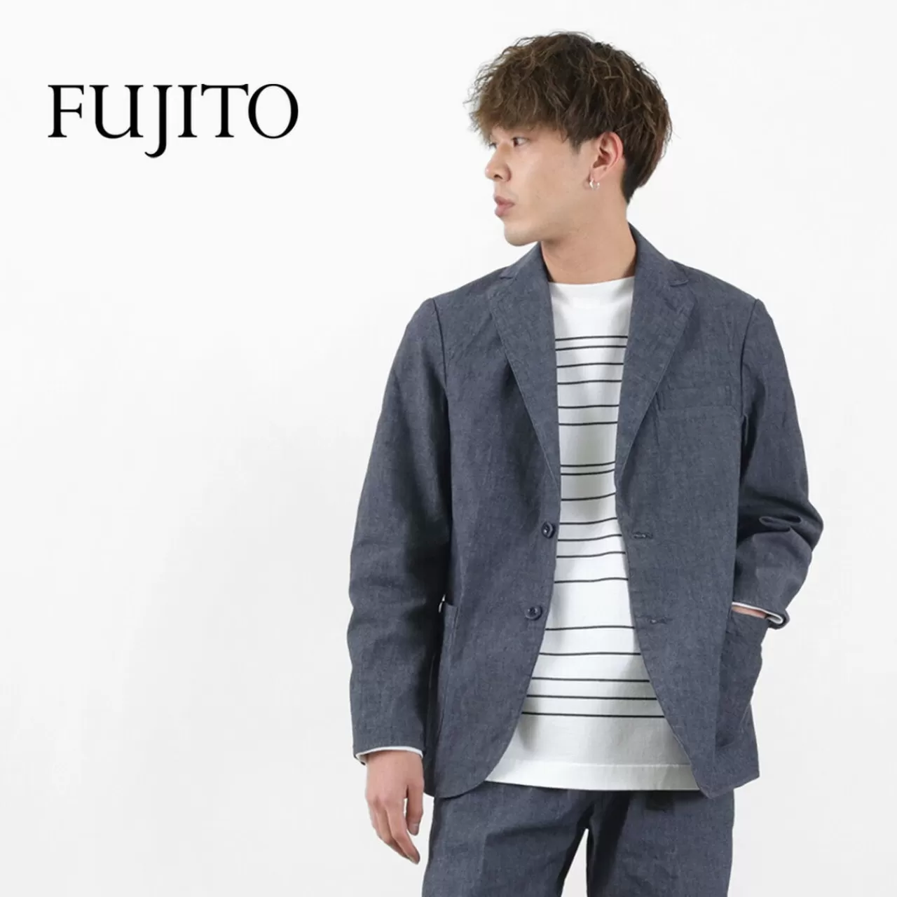 FUJITO Jackets>Naun Jacket Indigoblue