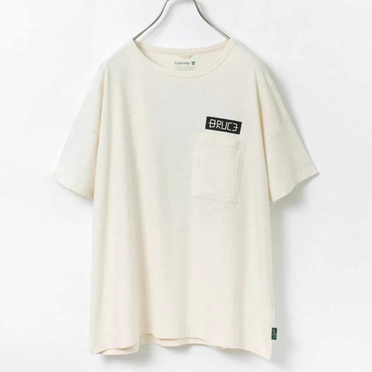 GOHEMP Short Sleeves>Nc Mono Tone Wide Poket Tee