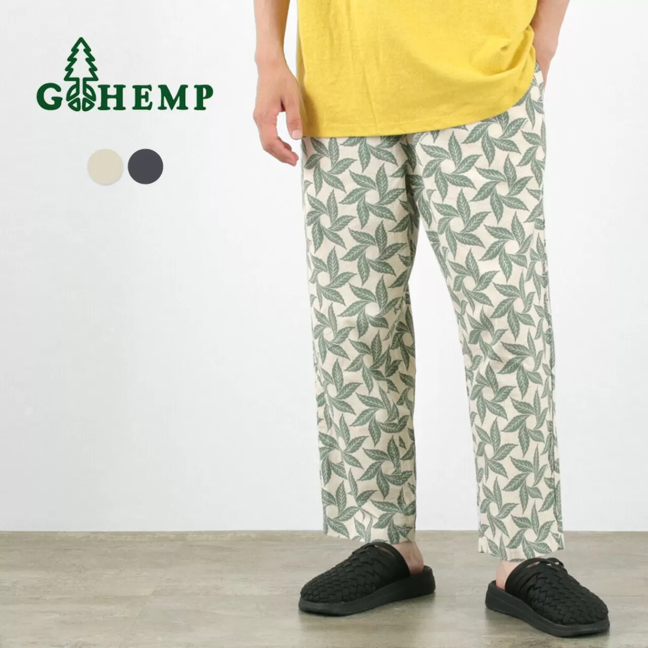 GOHEMP Trousers>New Day Pants Tornado Print