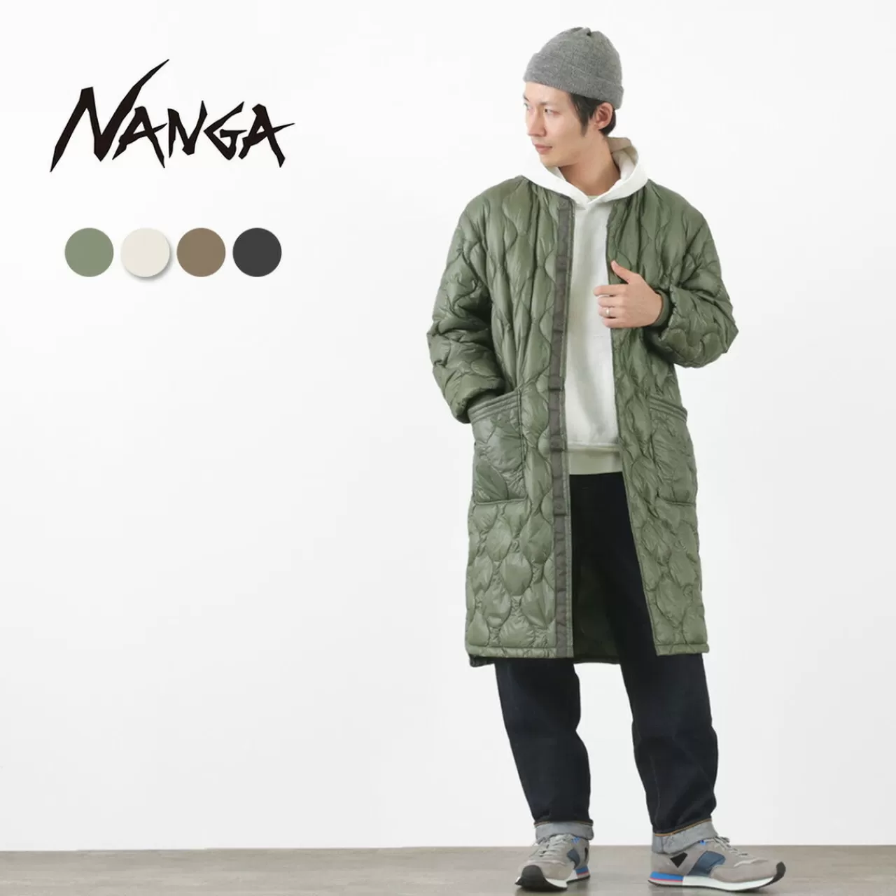 NANGA Coats>Onion Quilt Down Half Coat