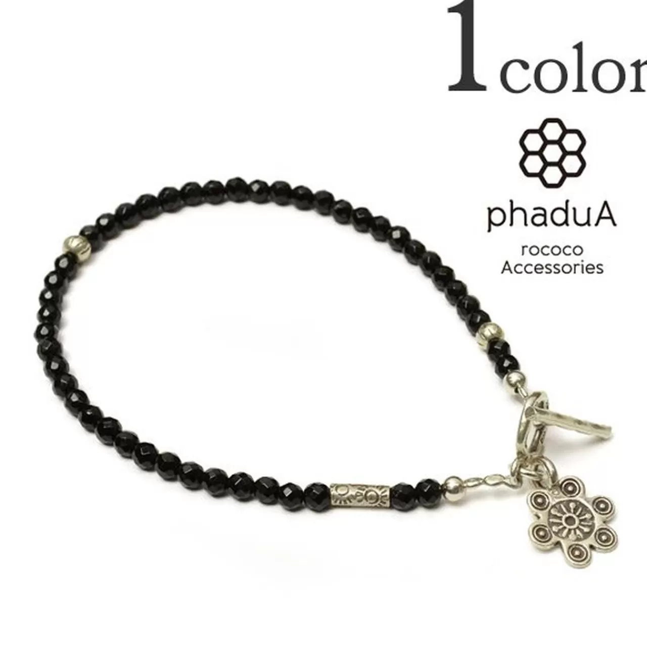 PHADUA Bracelets>Onyx (3Mm) Cut Bead Bracelet Black