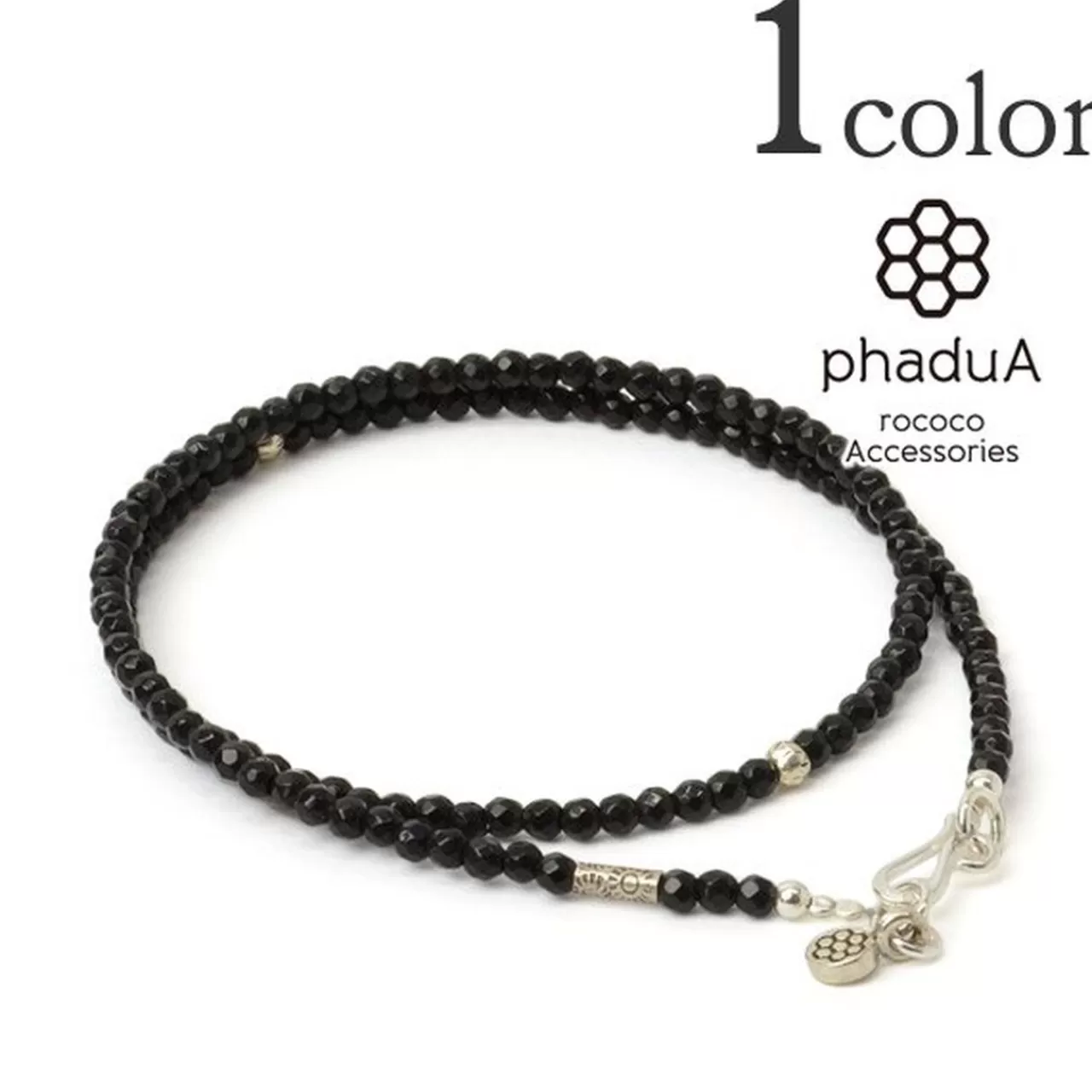 PHADUA Anklets>Onyx (3Mm) Cut Bead Necklace Black