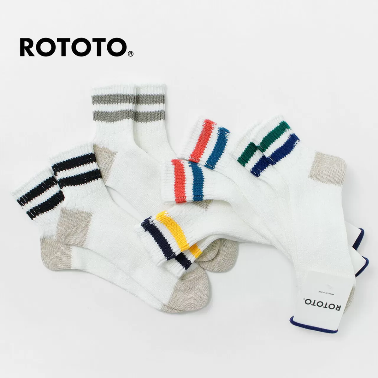 ROTOTO Socks>O.S. Ribbed Ankle Socks