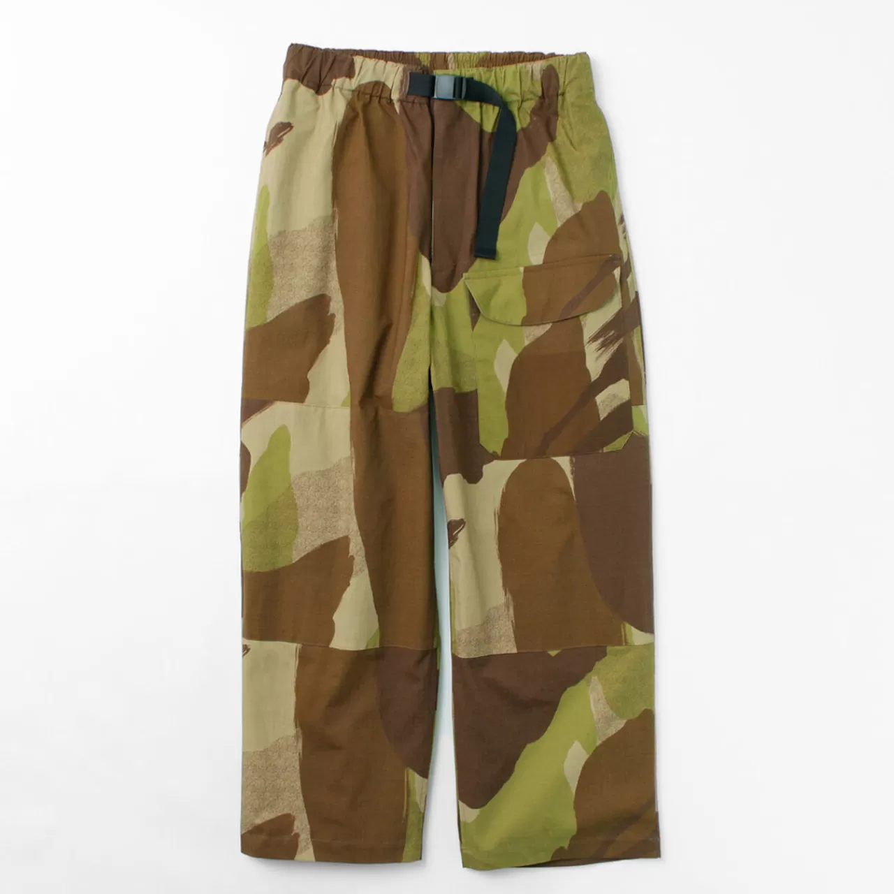 Haku Clothing Trousers>Paratrooper Camouflage Pants Khaki