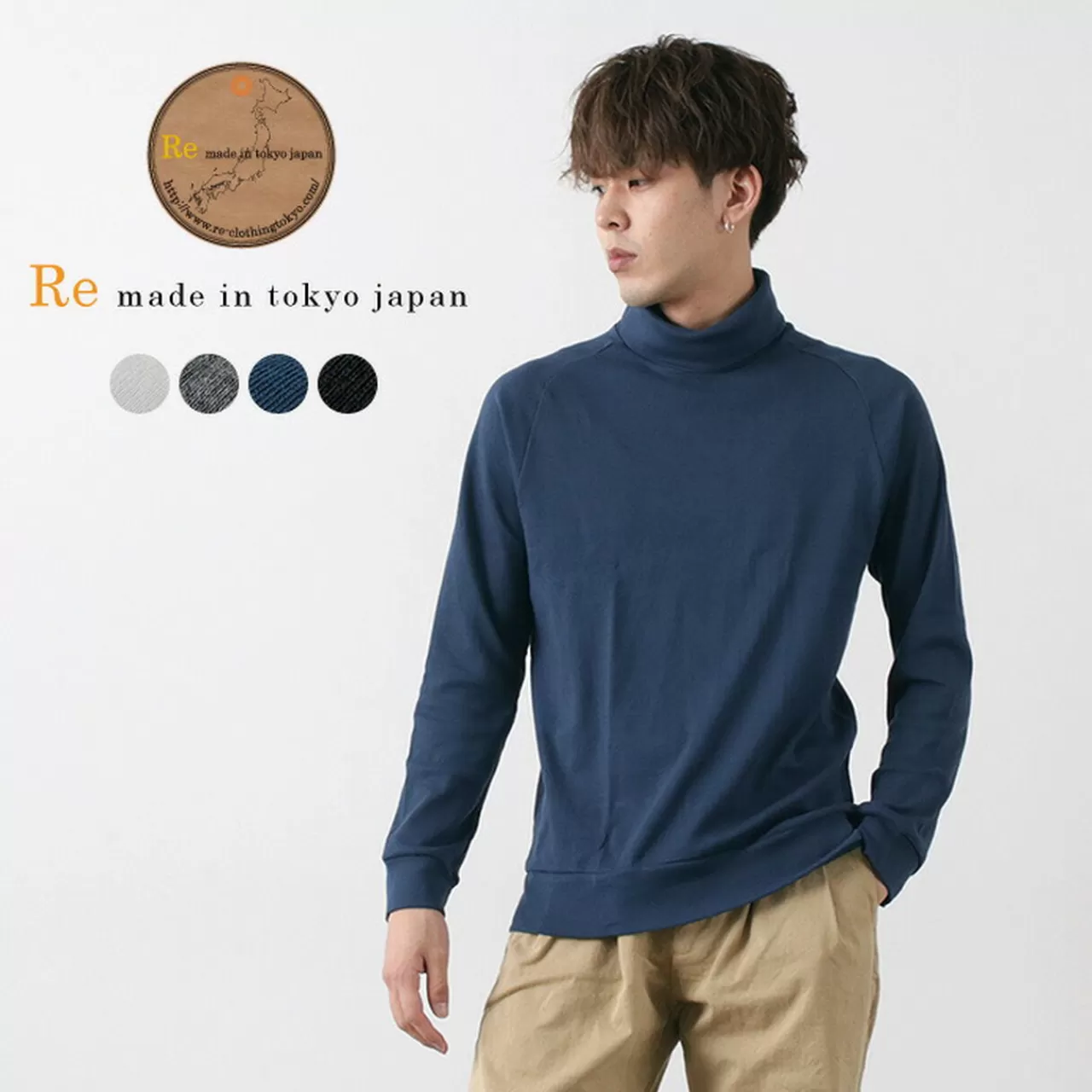 RE MADE IN TOKYO JAPAN Long Sleeves>Perfect Innerwear Turtleneck