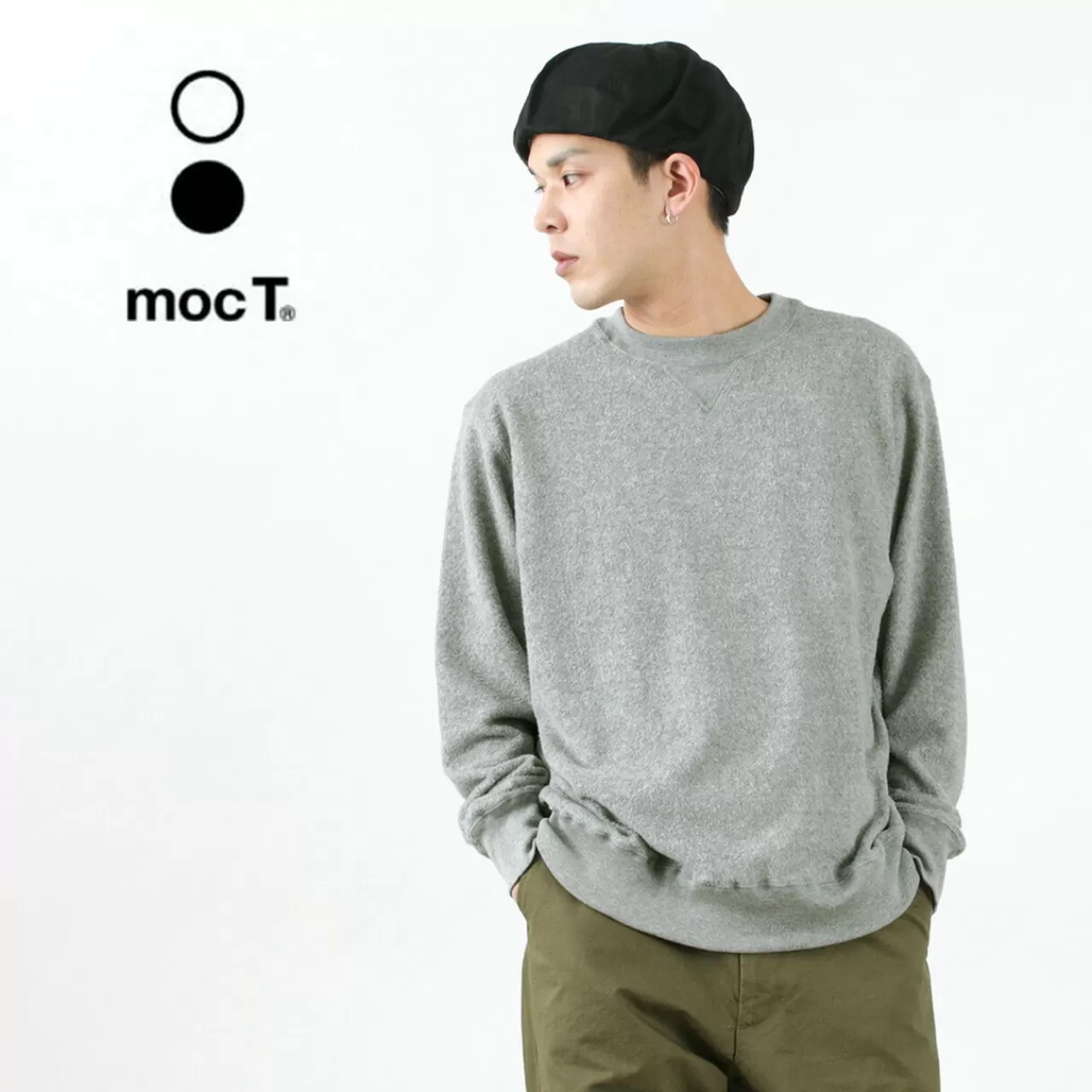 MOC T Long Sleeves>Pile Loopwheel Crewneck Sweatshirt Heathergrey