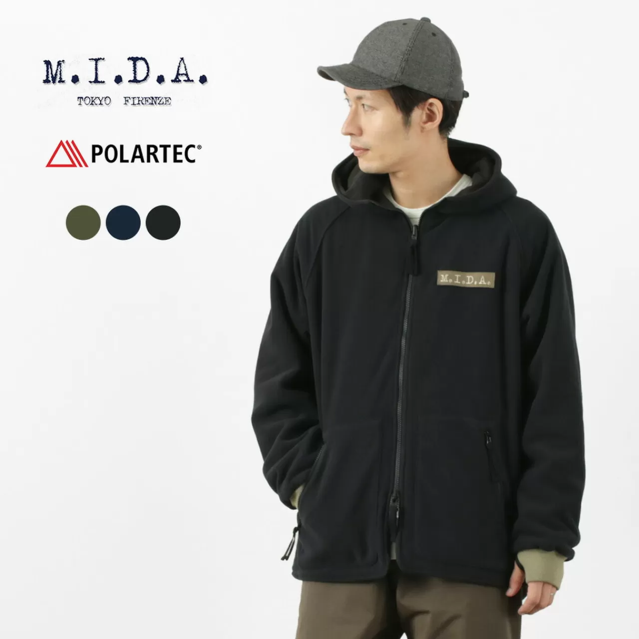 M.I.D.A. Jackets>Polartec Boa Fleece Zip-Up