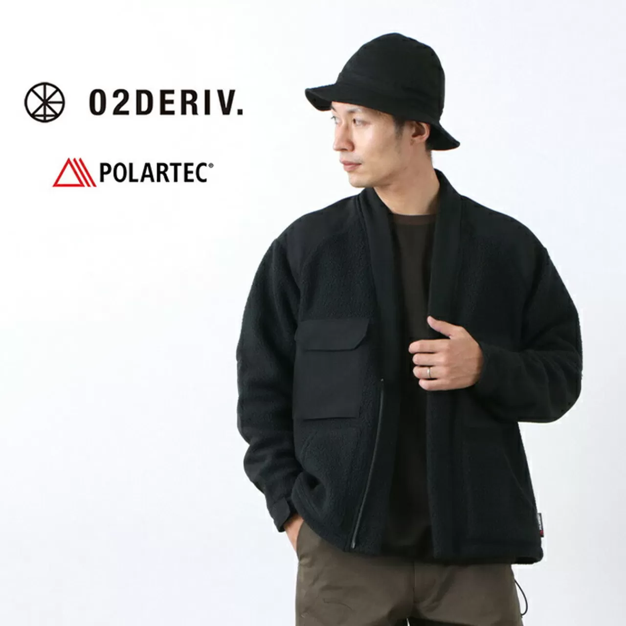 02DERIV Jackets>Polartec Borg Jacket Black