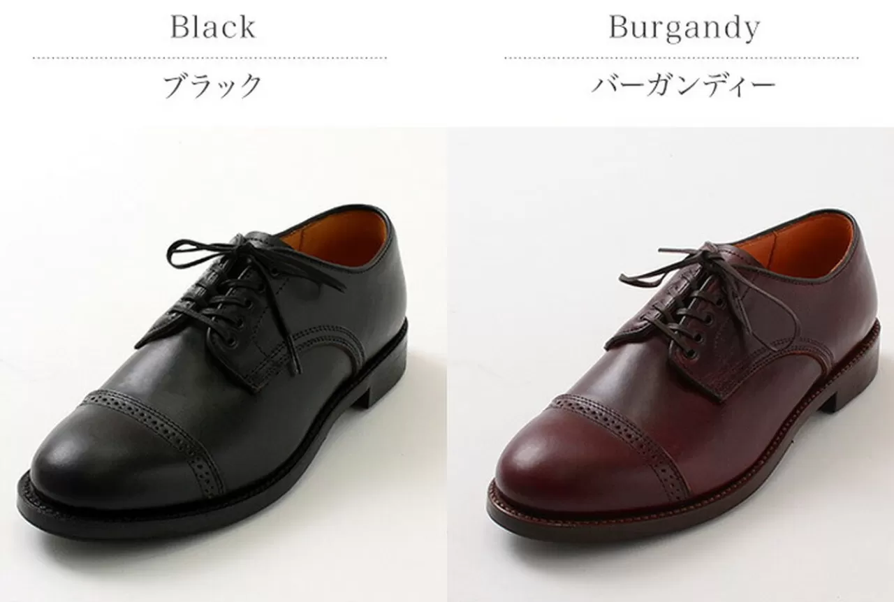 WHEELROBE Boots>Punched Cap Toe Derby Shoes