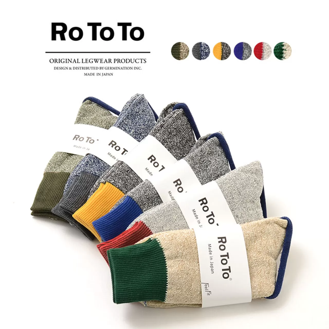 ROTOTO Socks>R1034 Double-Faced Socks