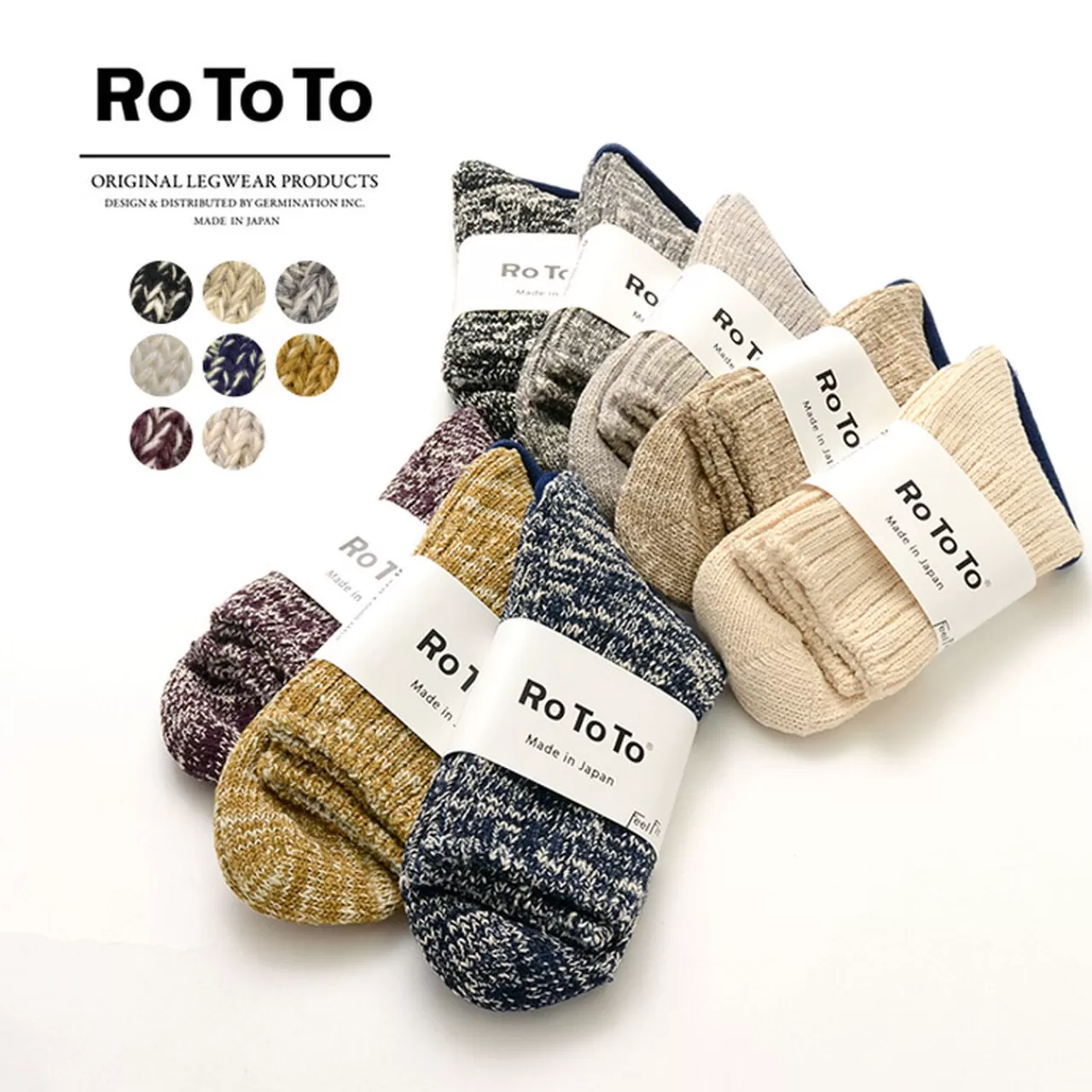 ROTOTO Socks>R1054 Low Gauge Slub Socks