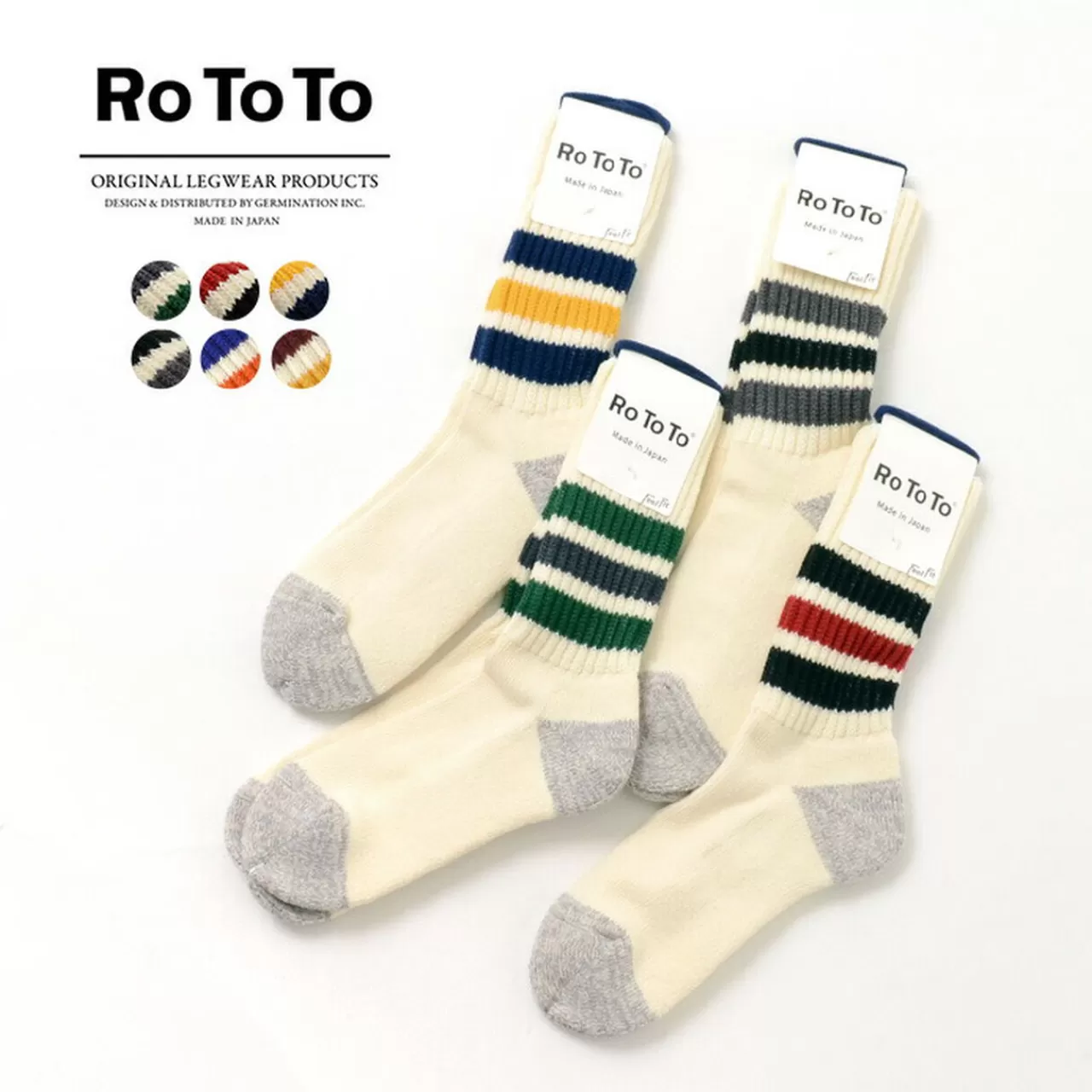 ROTOTO Socks>R1255 Corse Rebed Old School Socks