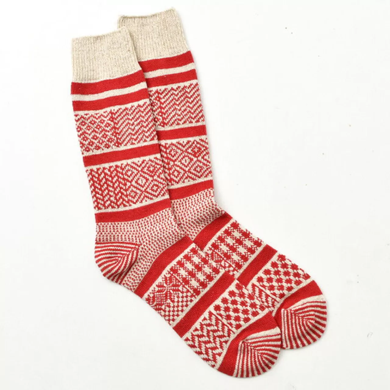 ROTOTO Socks>R1337 Multi Jacquard Crew Socks