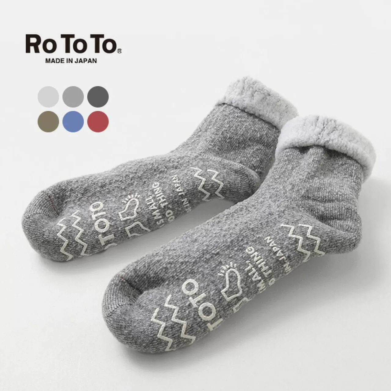 ROTOTO Socks>R1387 Double Face Room Socks Thermo Fleece