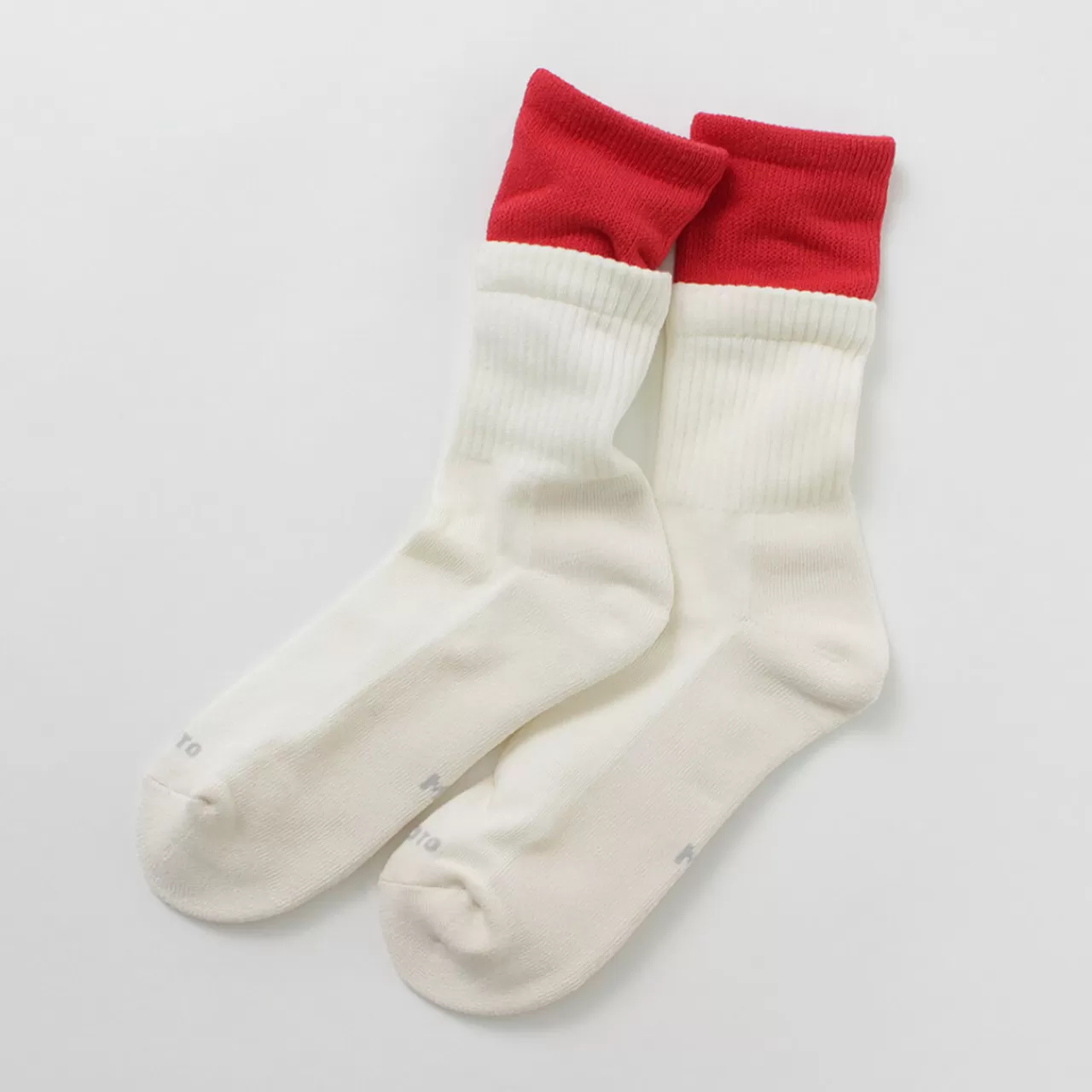 ROTOTO Socks>R1421 Organic Cotton Double Layer Crew Socks