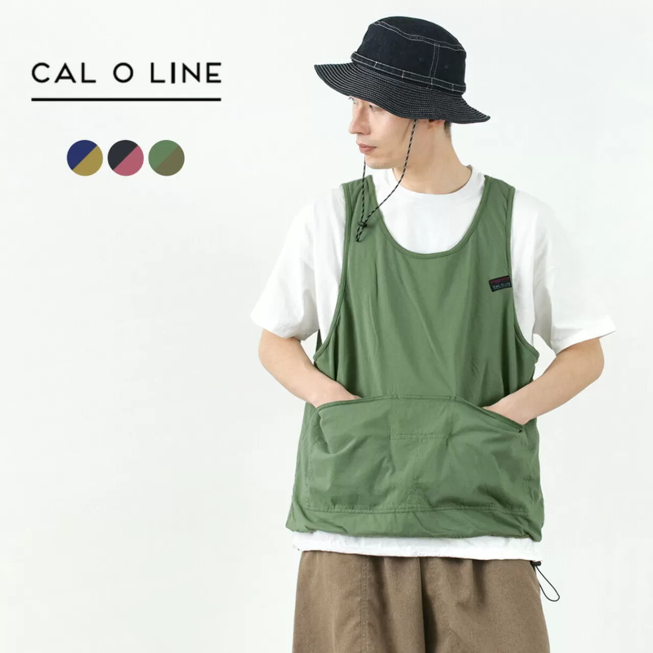 CAL O LINE Sleeveless>Reversible Utility Tank-Top