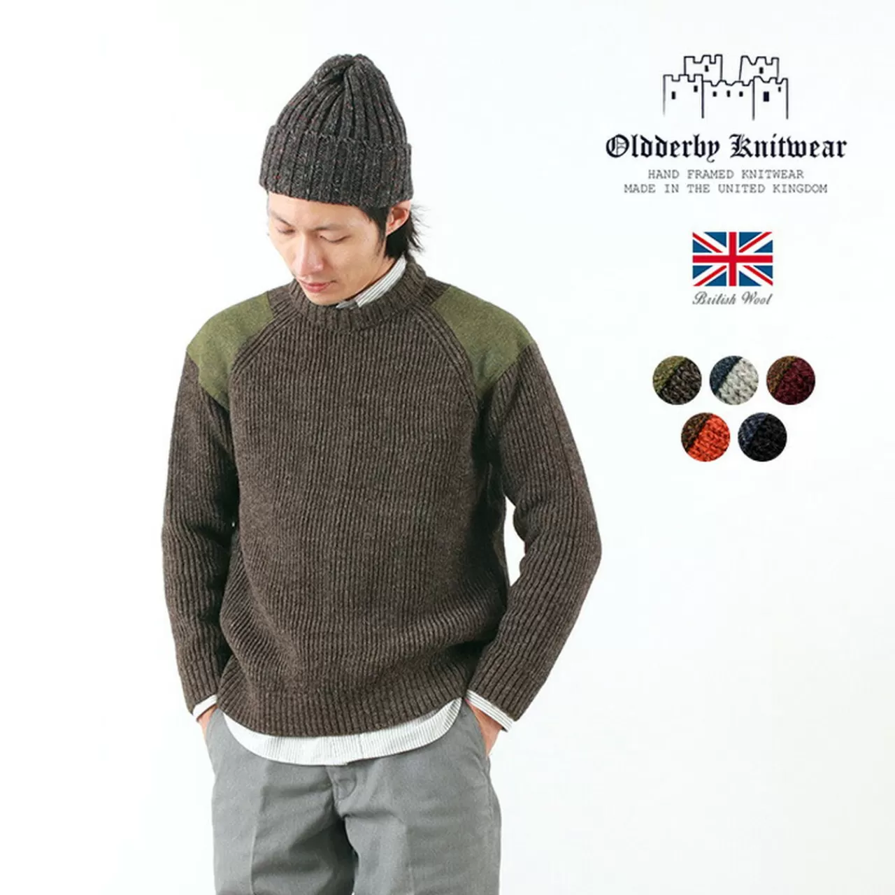 OLD DERBY KNITWEAR Long Sleeves>Ribbed Crew Knit