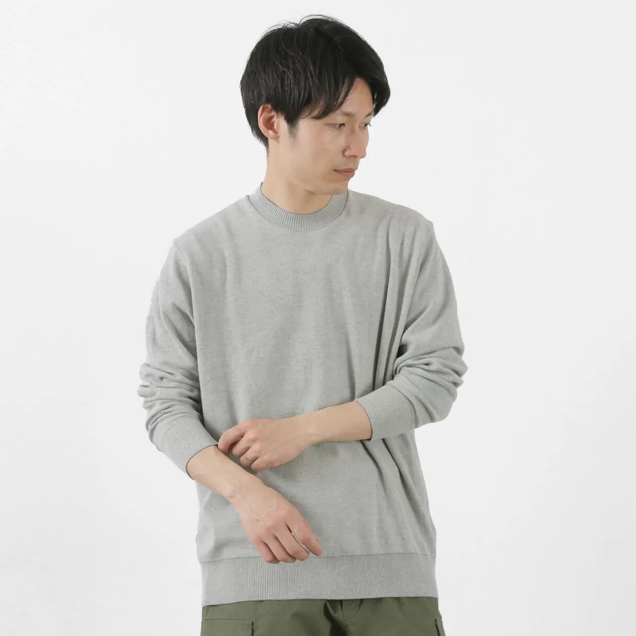GICIPI Long Sleeves>Riccio Riccio Crew Neck Relaxed Fit Long Sleeve Knit Sewn