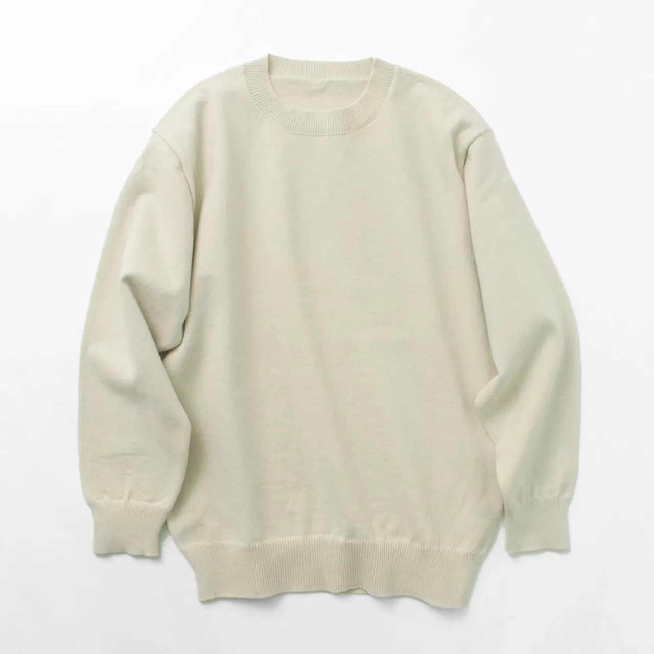 YONETOMI NEW BASIC Long Sleeves>Rigid Cashmere Knit Pullover Raw