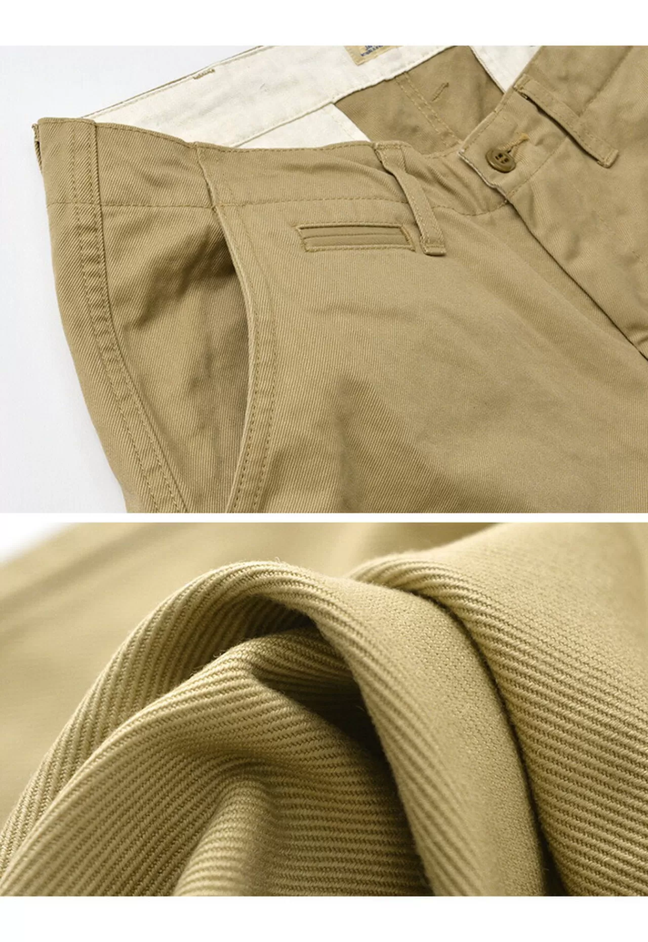 JAPAN BLUE JEANS Trousers>Rjb1610 40/3 High Count Twill Wide Tapered Vintage Chino Beige