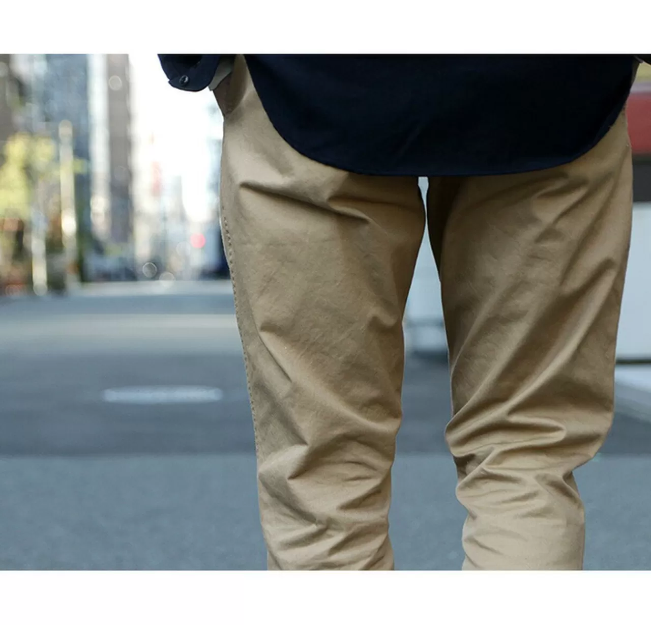 JAPAN BLUE JEANS Trousers>Rjb1610 40/3 High Count Twill Wide Tapered Vintage Chino Beige