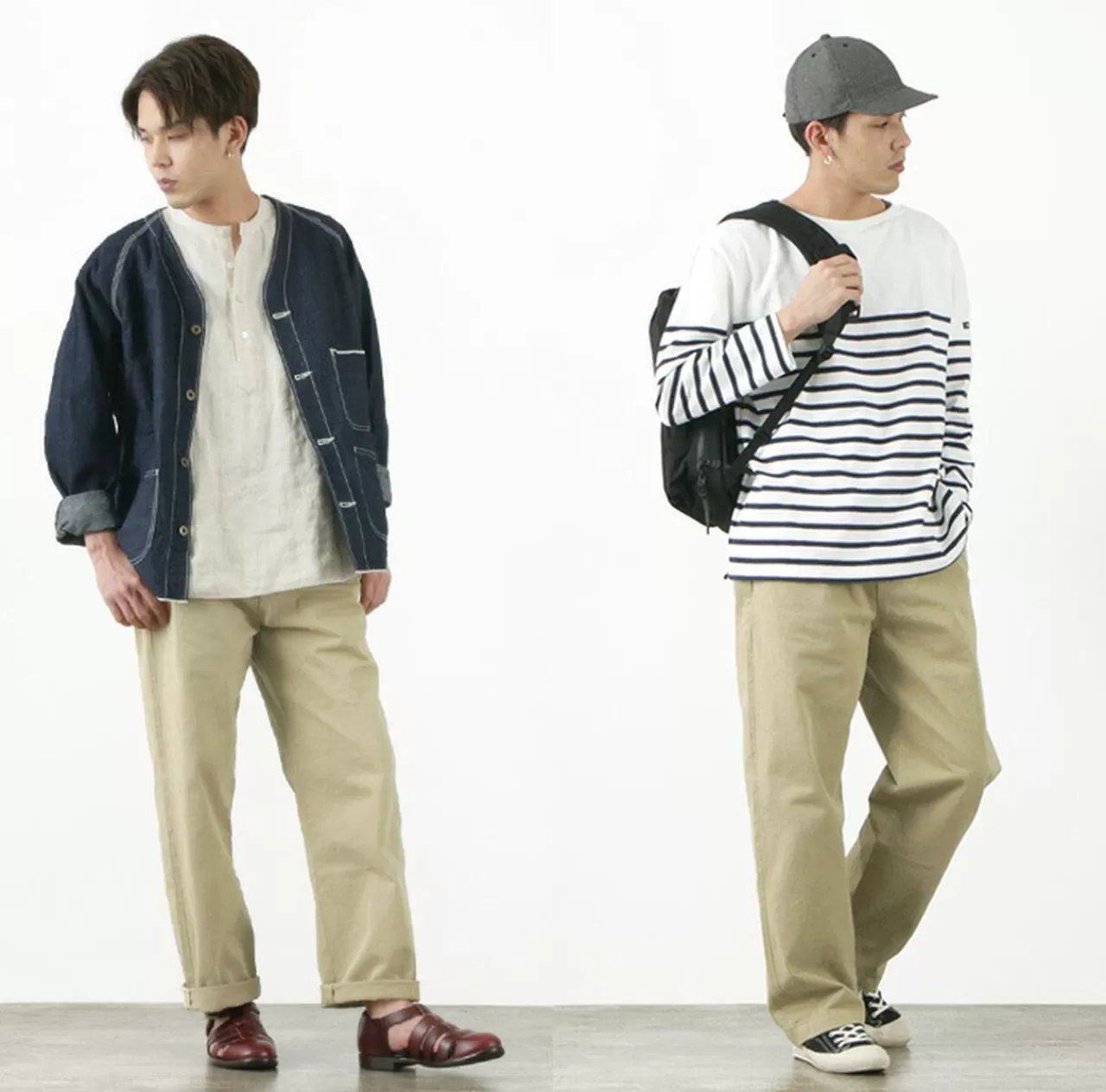JAPAN BLUE JEANS Trousers>Rjb8020 Special Order 12Oz Selvedge Chino 1-Tuck Wide Trousers Beige