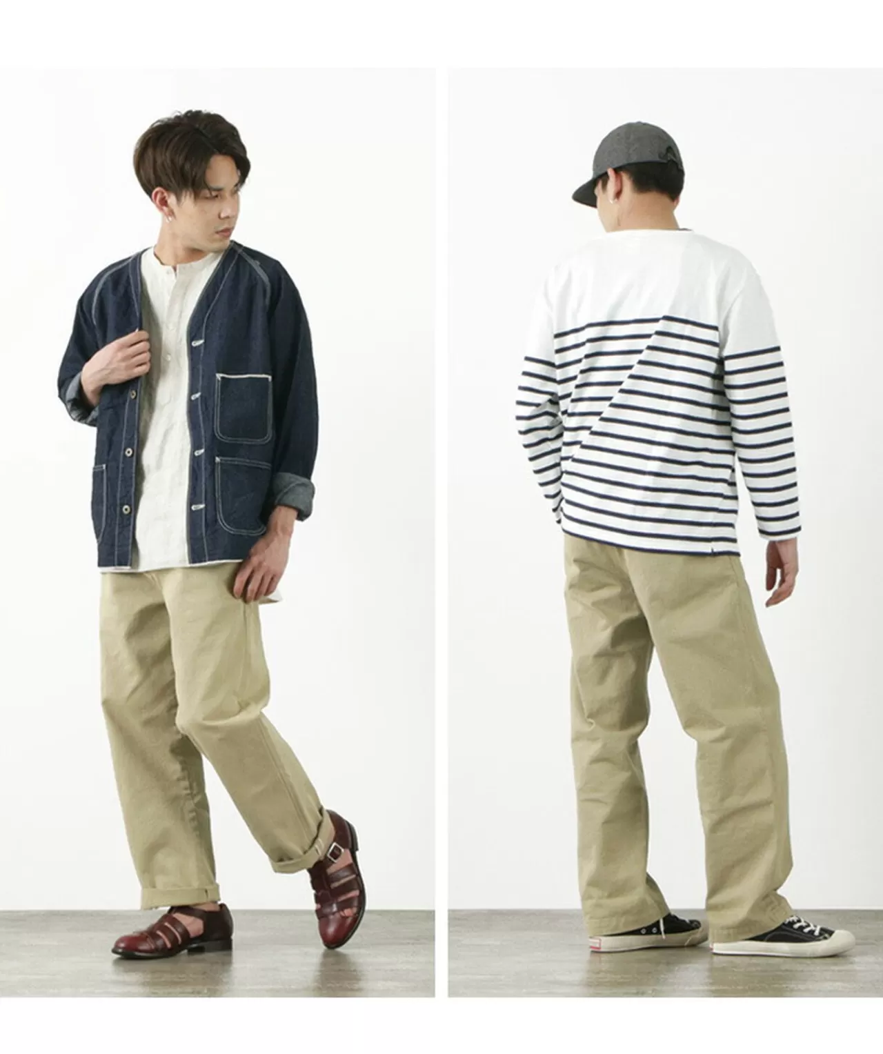JAPAN BLUE JEANS Trousers>Rjb8020 Special Order 12Oz Selvedge Chino 1-Tuck Wide Trousers Beige