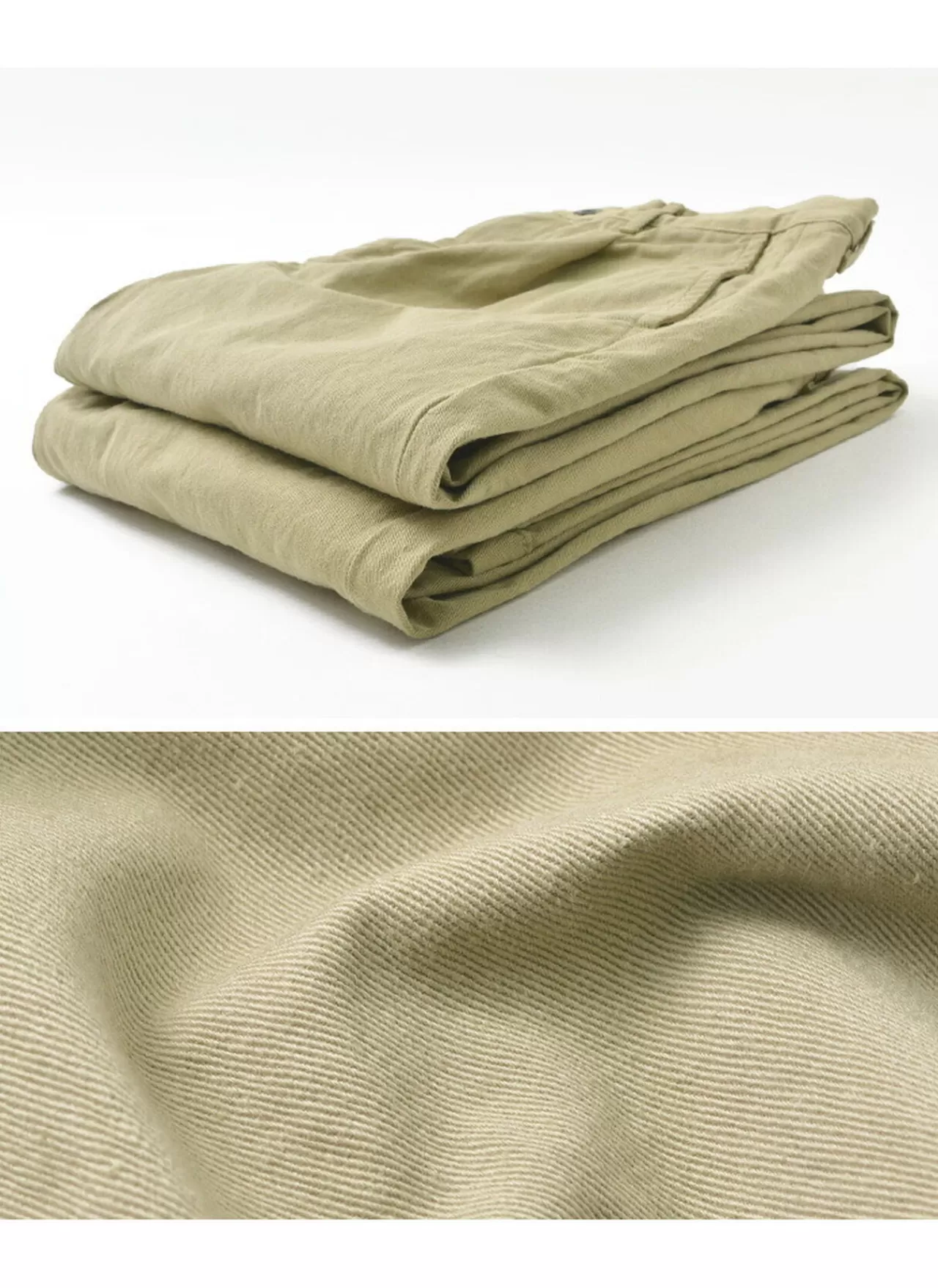 JAPAN BLUE JEANS Trousers>Rjb8020 Special Order 12Oz Selvedge Chino 1-Tuck Wide Trousers Beige