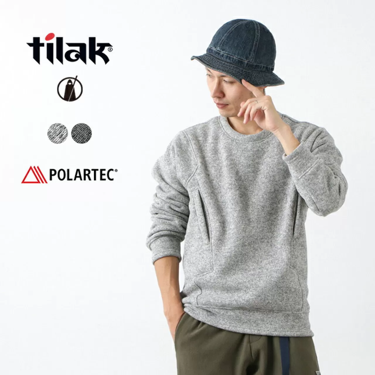 POUTNIK BY TILAK Long Sleeves>Sage Woolly Sweatshirt