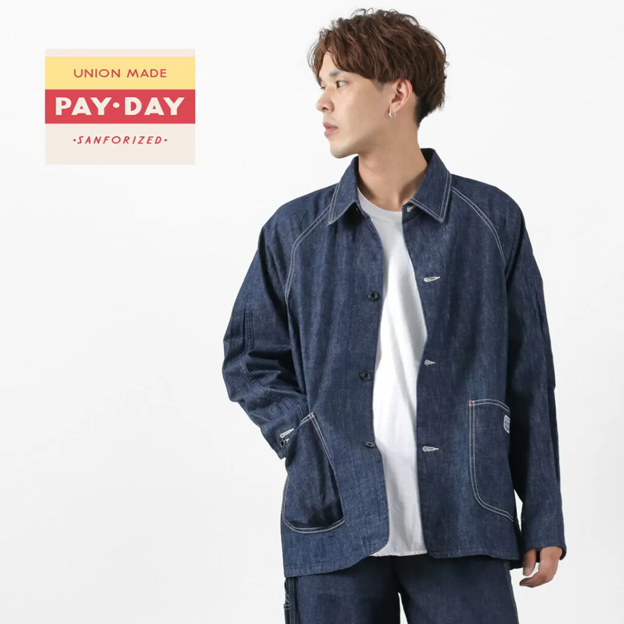 PAYDAY Down Jackets>Selvedge Denim Ww Type Coveralls Onewash