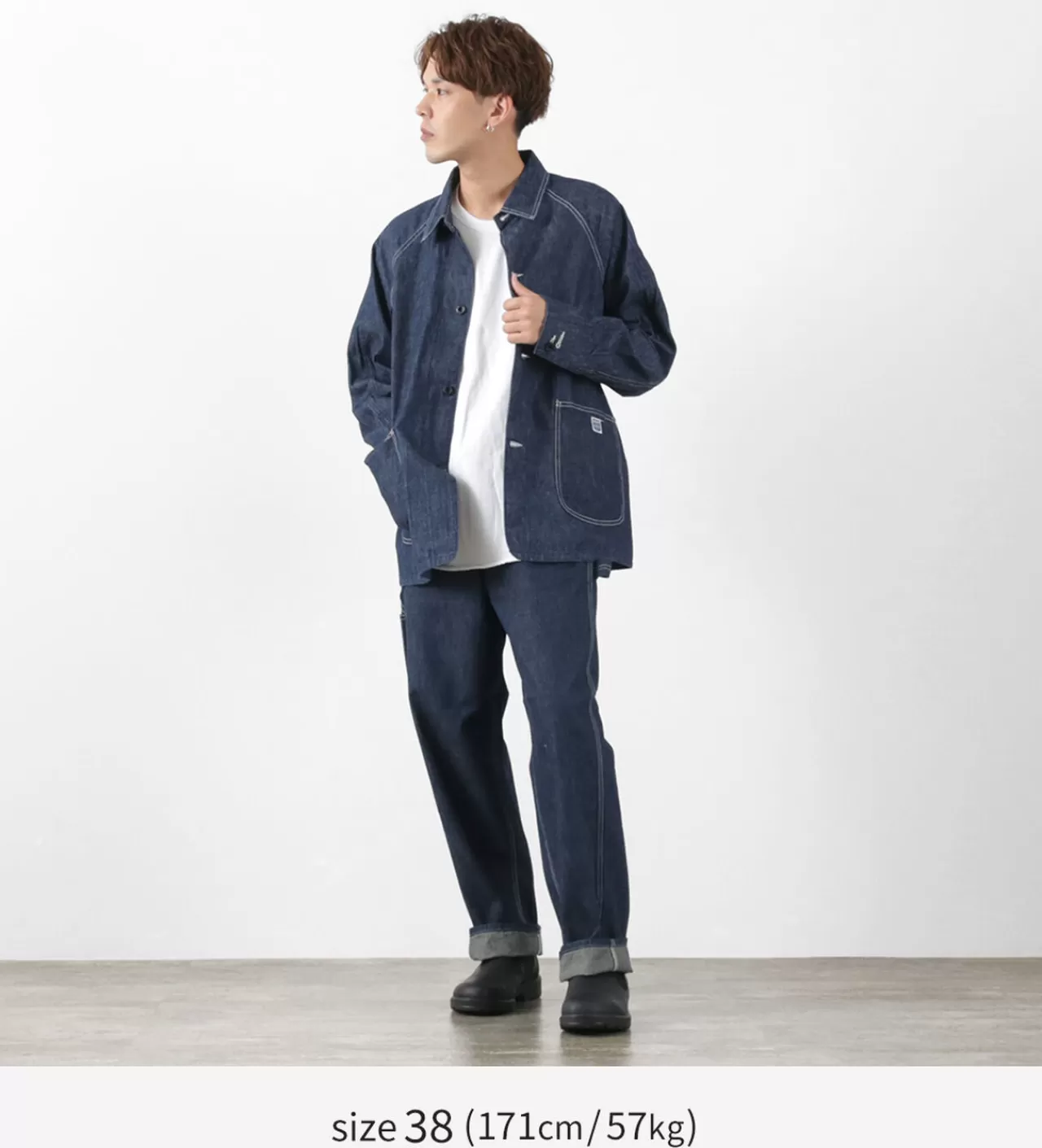 PAYDAY Down Jackets>Selvedge Denim Ww Type Coveralls Onewash