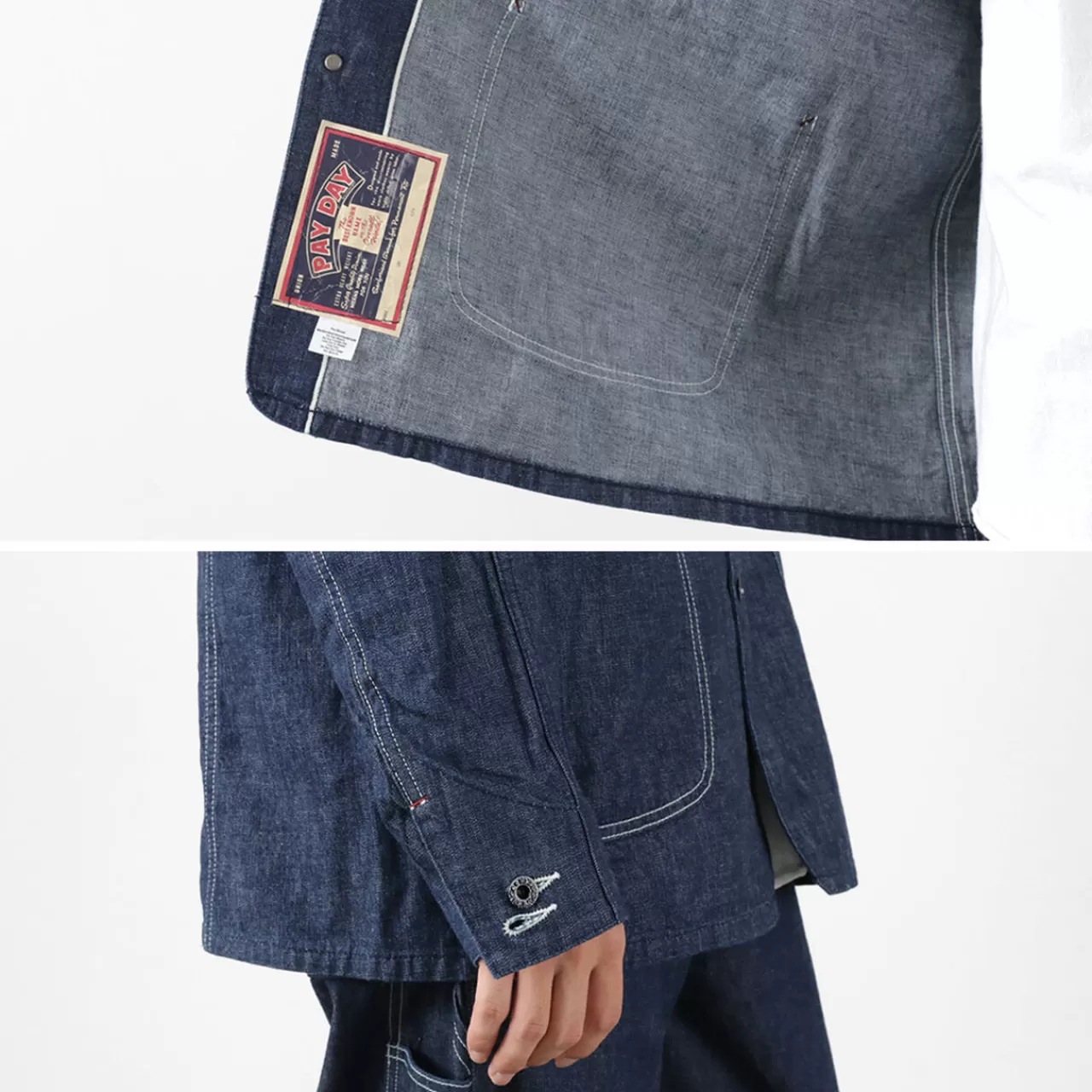 PAYDAY Down Jackets>Selvedge Denim Ww Type Coveralls Onewash