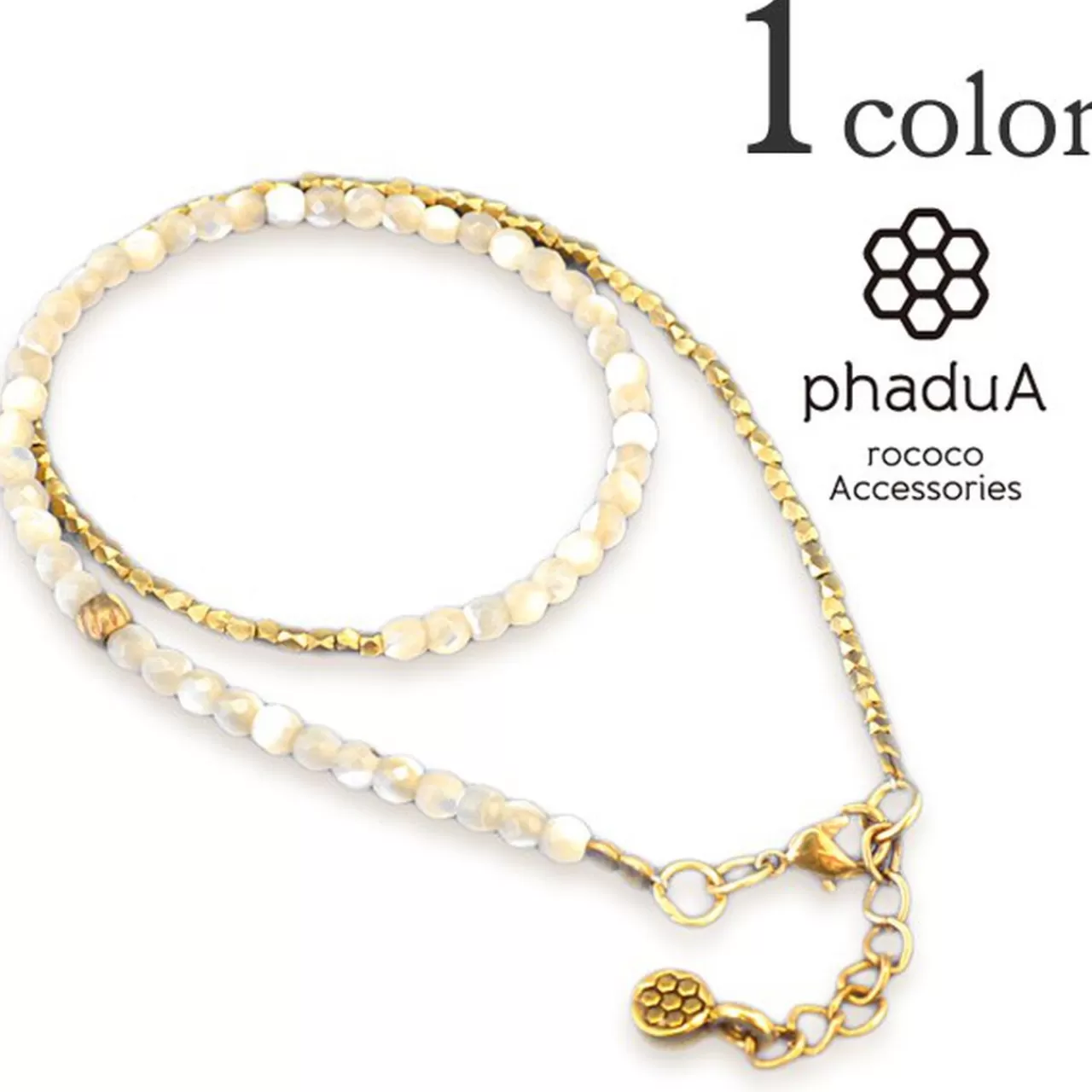 PHADUA Bracelets>Shell Bead Wrap Bracelet Natural