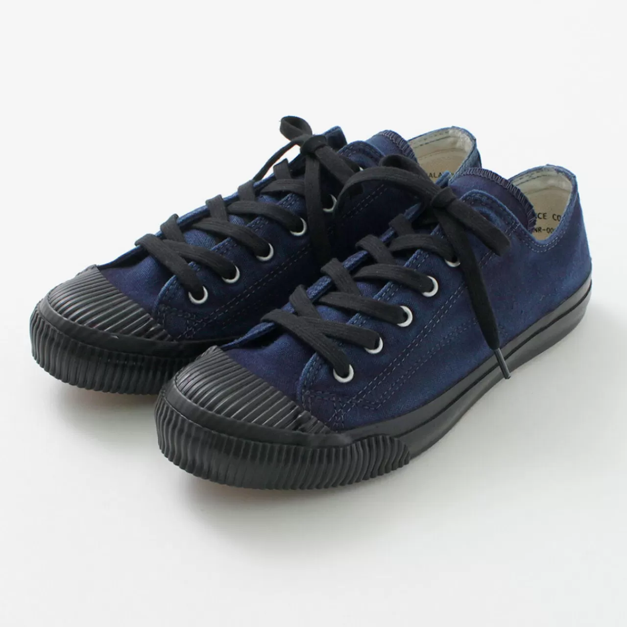 PRAS Sneakers>Shellcap Low Hand Dyed Sneaker Indigo