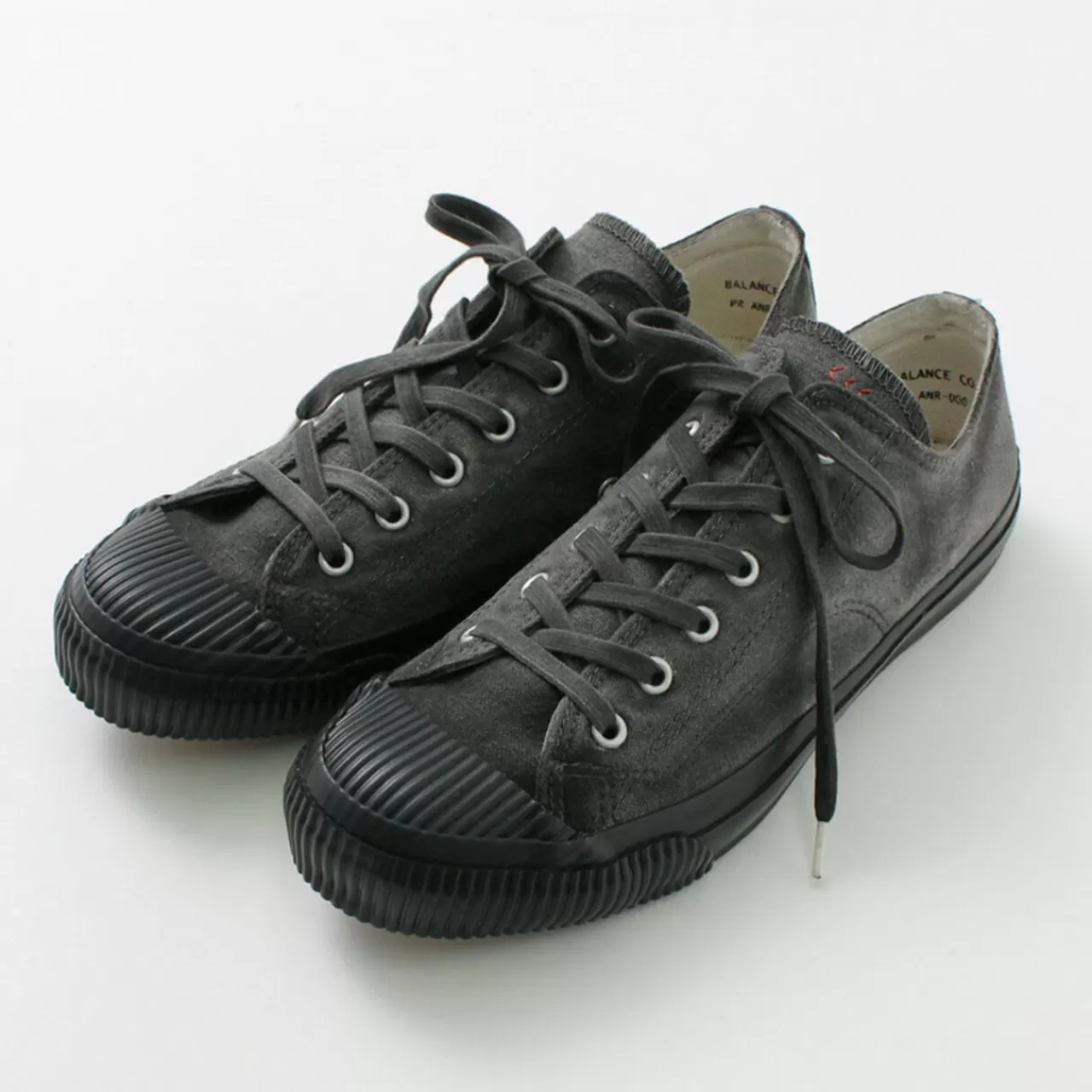 PRAS Sneakers>Shellcap Low In Hand Dyed Sneaker Sumi