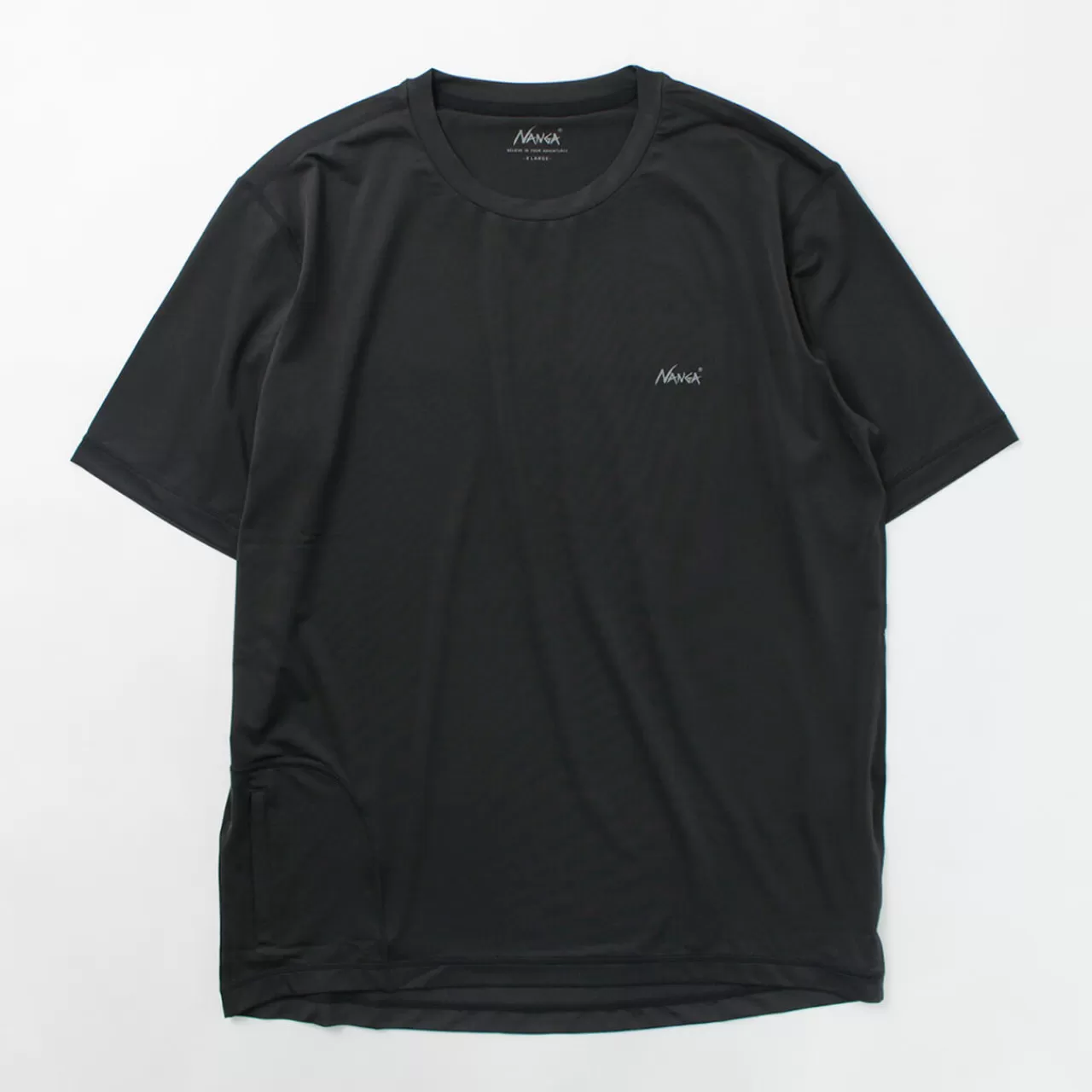 NANGA Short Sleeves>Short Sleeve Rush Guard Black