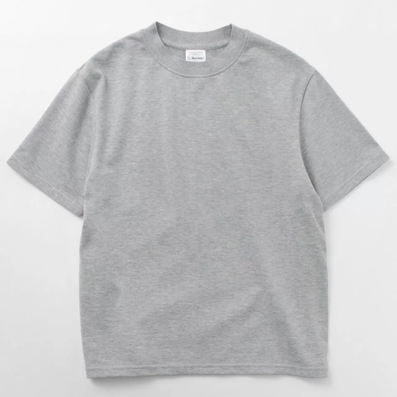 YONETOMI NEW BASIC Short Sleeves>Side Round Body Knitted T-Shirt