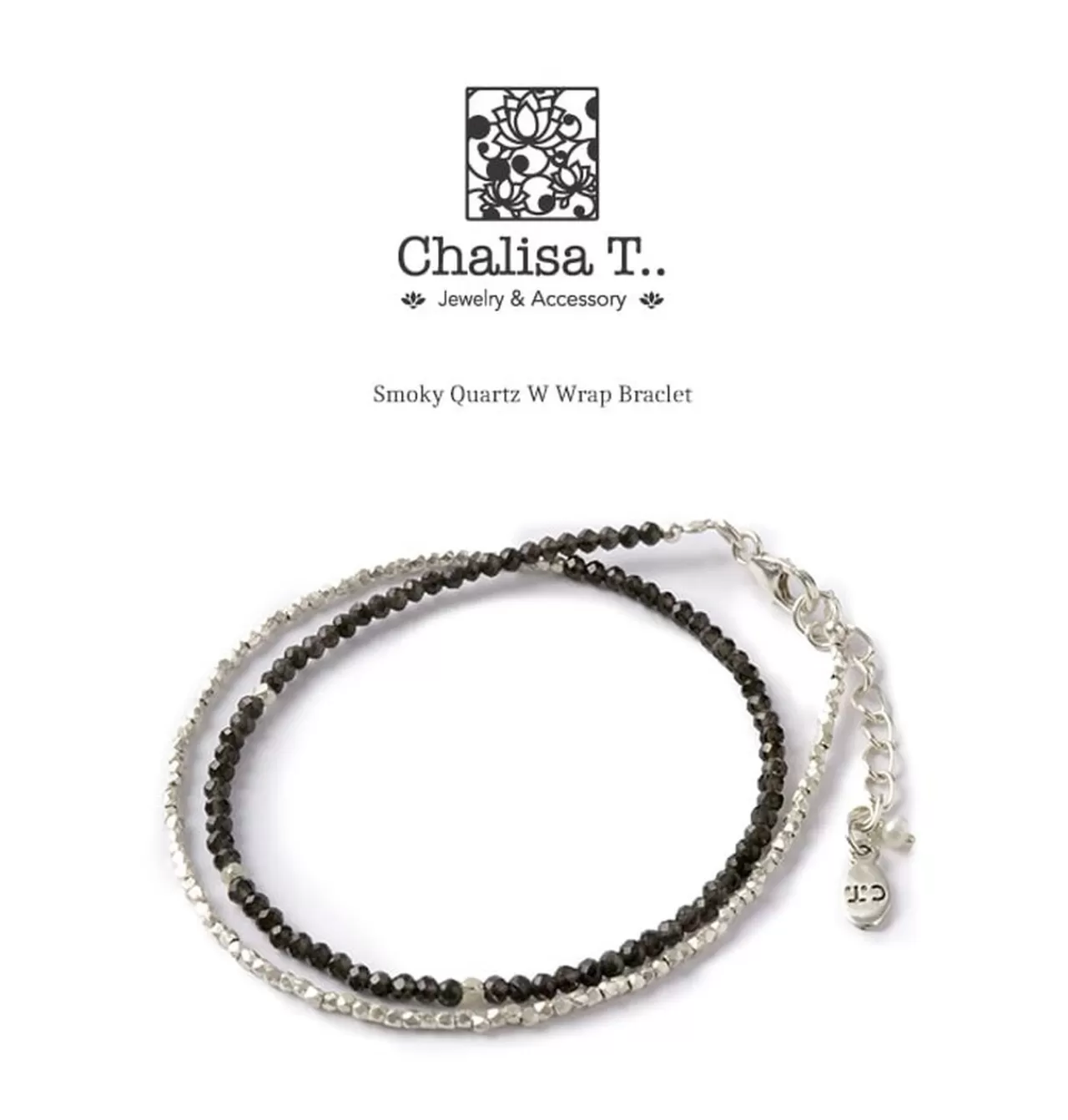 CHALISA T.. Bracelets>Smoky Quartz W-Wrap Bracelet Smokyquartz