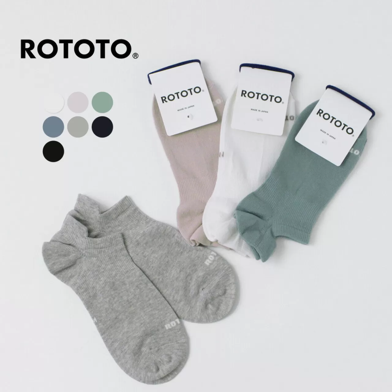 ROTOTO Socks>Sneakers Foot Covers Organic Cotton