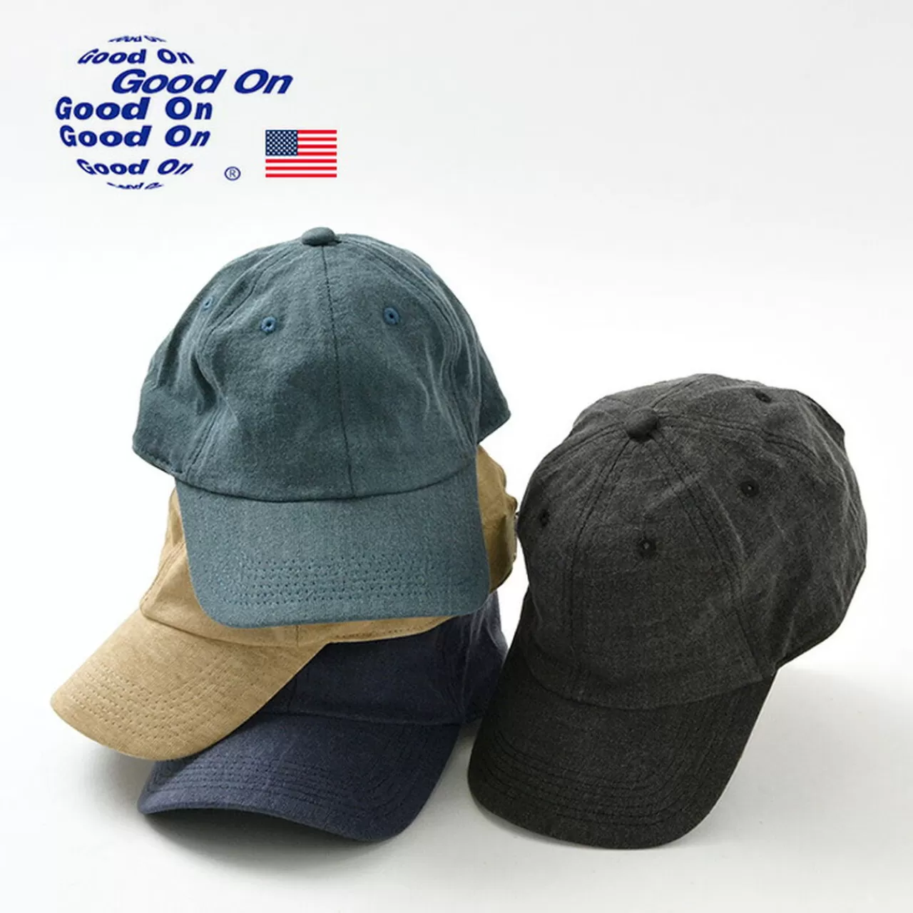 GOOD ON Hats>Solid Heavy Jersey Low Cap