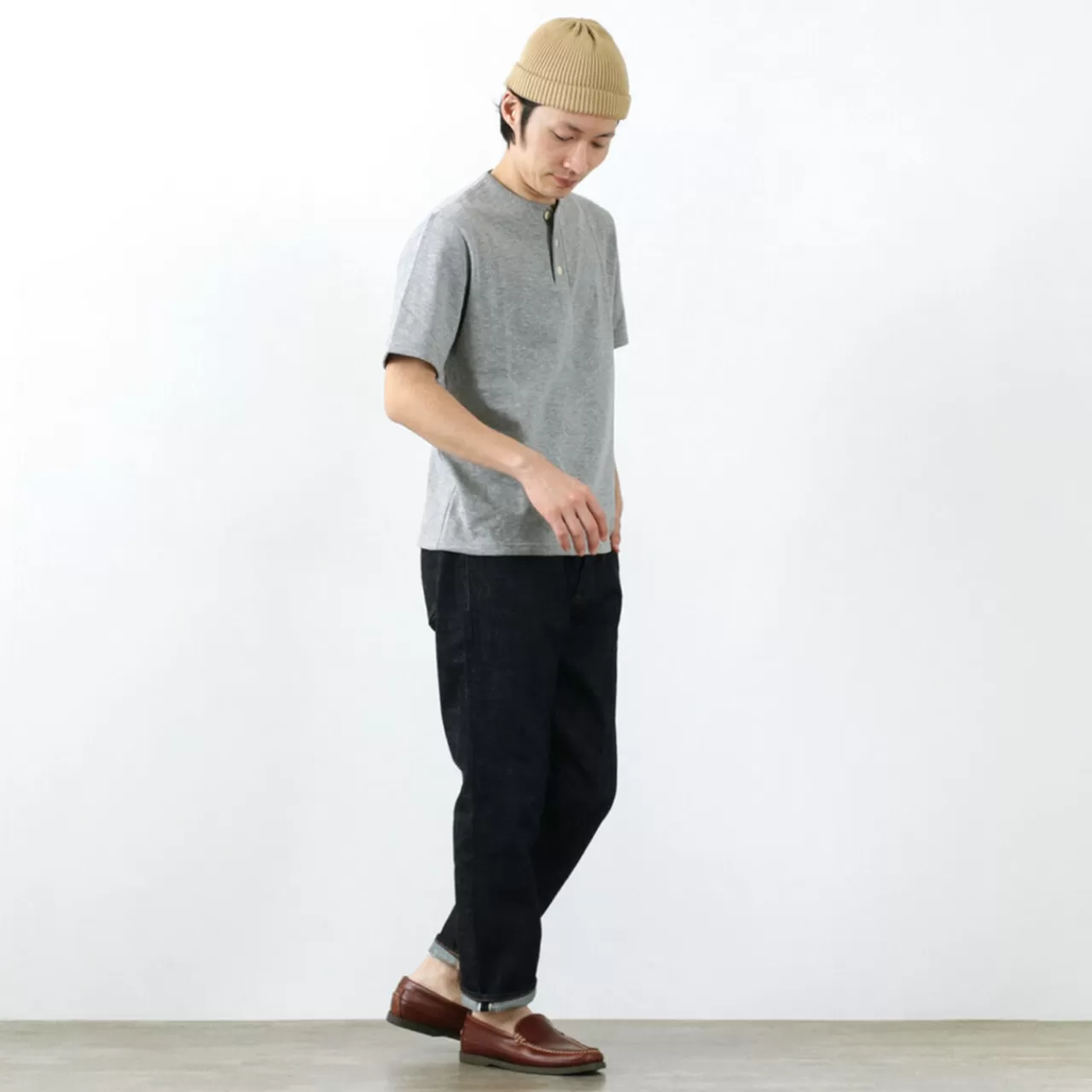 TIEASY Short Sleeves>Special Order Hdcs Henry Neck Short Sleeve T-Shirt