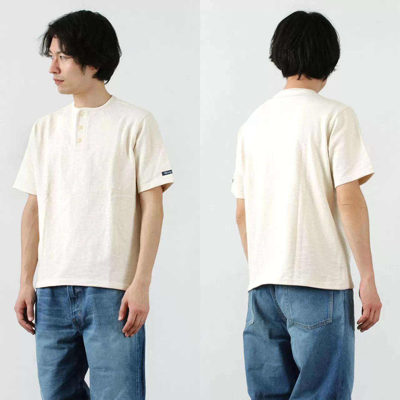 TIEASY Short Sleeves>Special Order Hdcs Henry Neck Short Sleeve T-Shirt