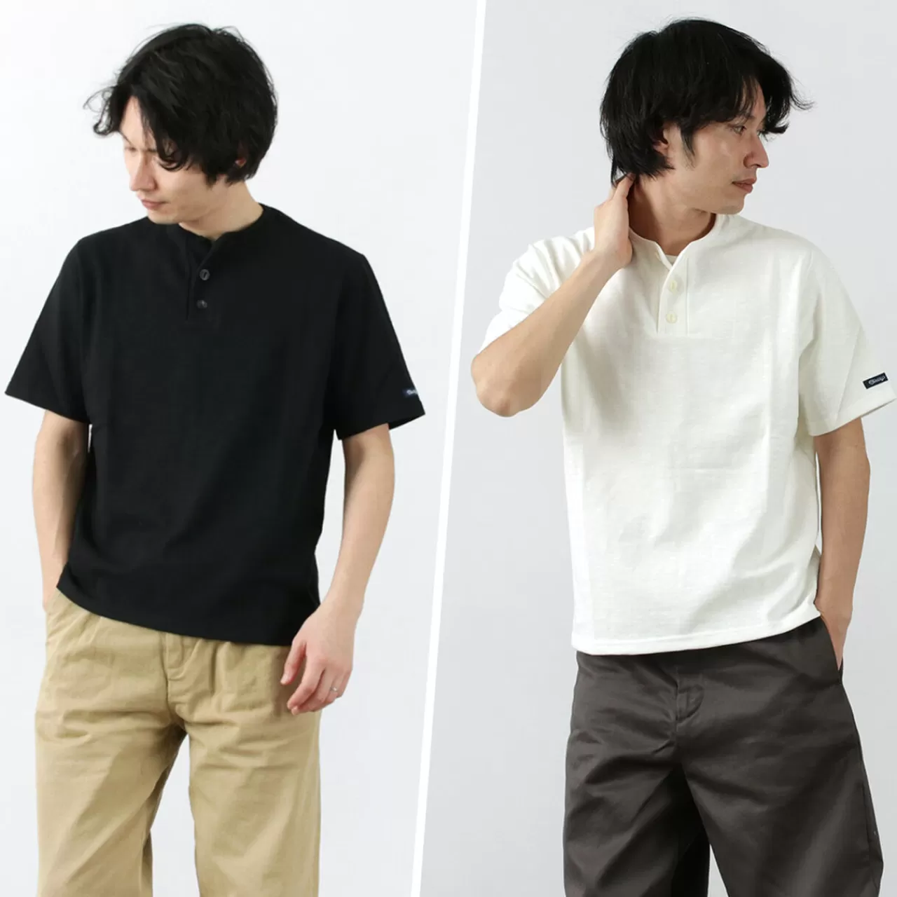 TIEASY Short Sleeves>Special Order Hdcs Henry Neck Short Sleeve T-Shirt