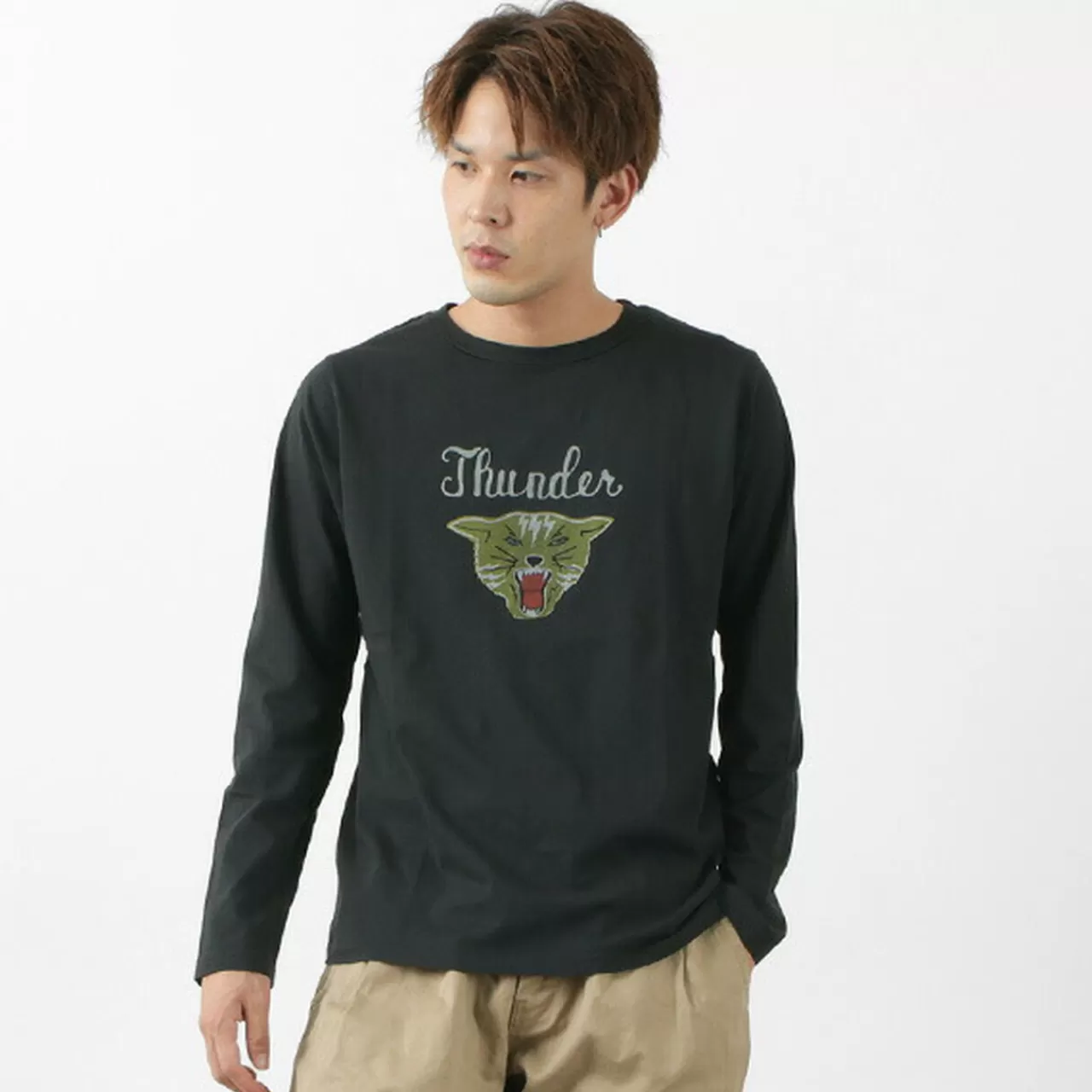 REMI RELIEF Long Sleeves>Special Order Lw Process Print Long Sleeve T-Shirt (Thunder)
