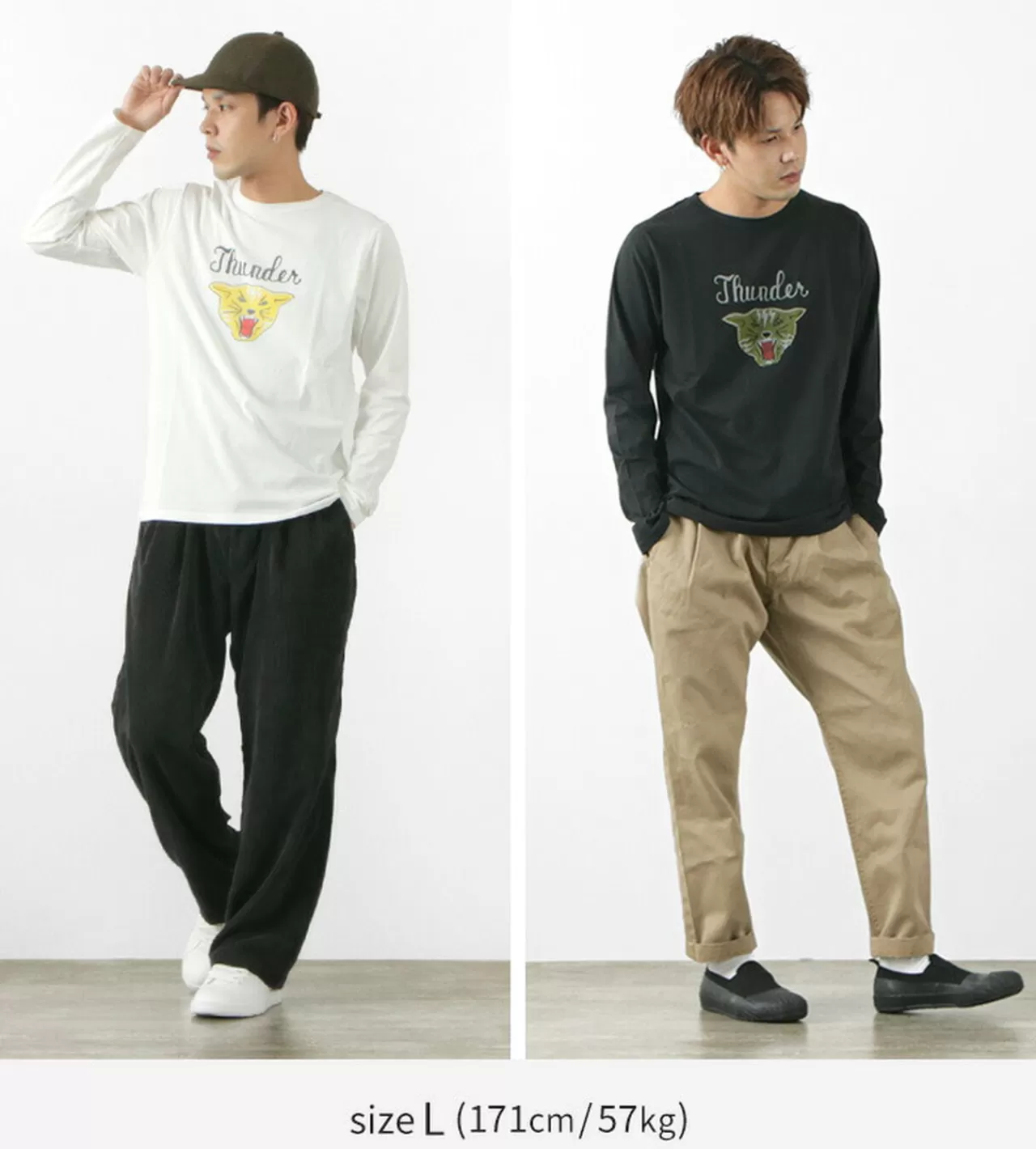 REMI RELIEF Long Sleeves>Special Order Lw Process Print Long Sleeve T-Shirt (Thunder)