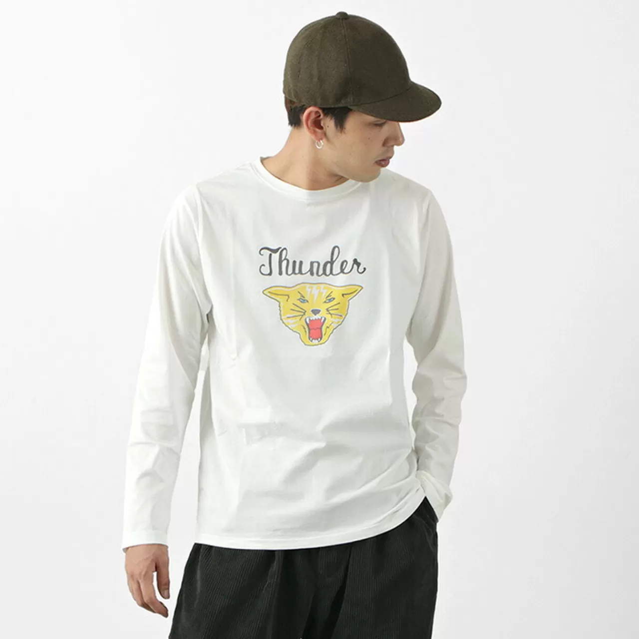 REMI RELIEF Long Sleeves>Special Order Lw Process Print Long Sleeve T-Shirt (Thunder)